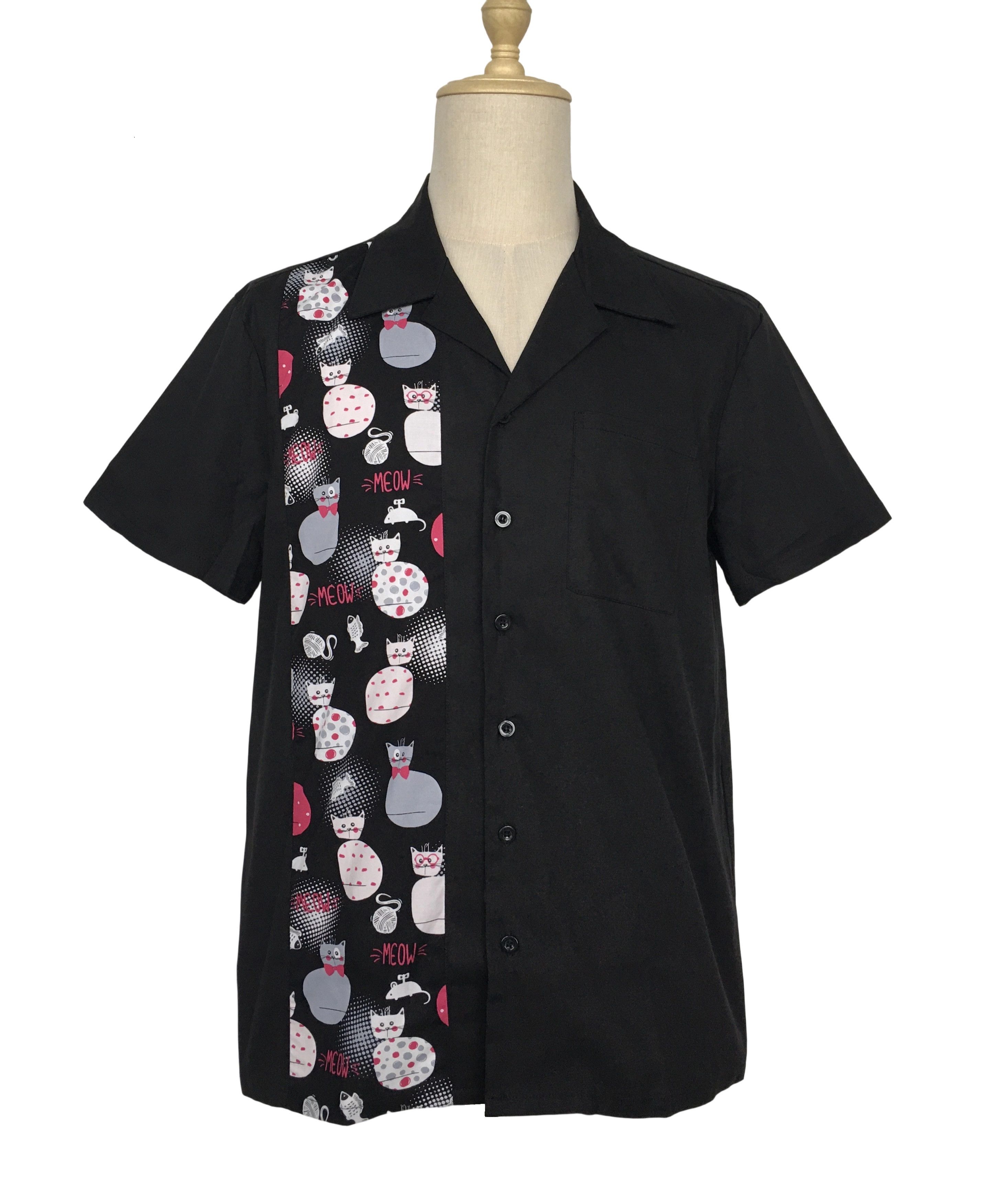 Other Cute Pattern Meow Retro 50's Men Shirts Size US XL / EU 56 / 4 - 1 Thumbnail