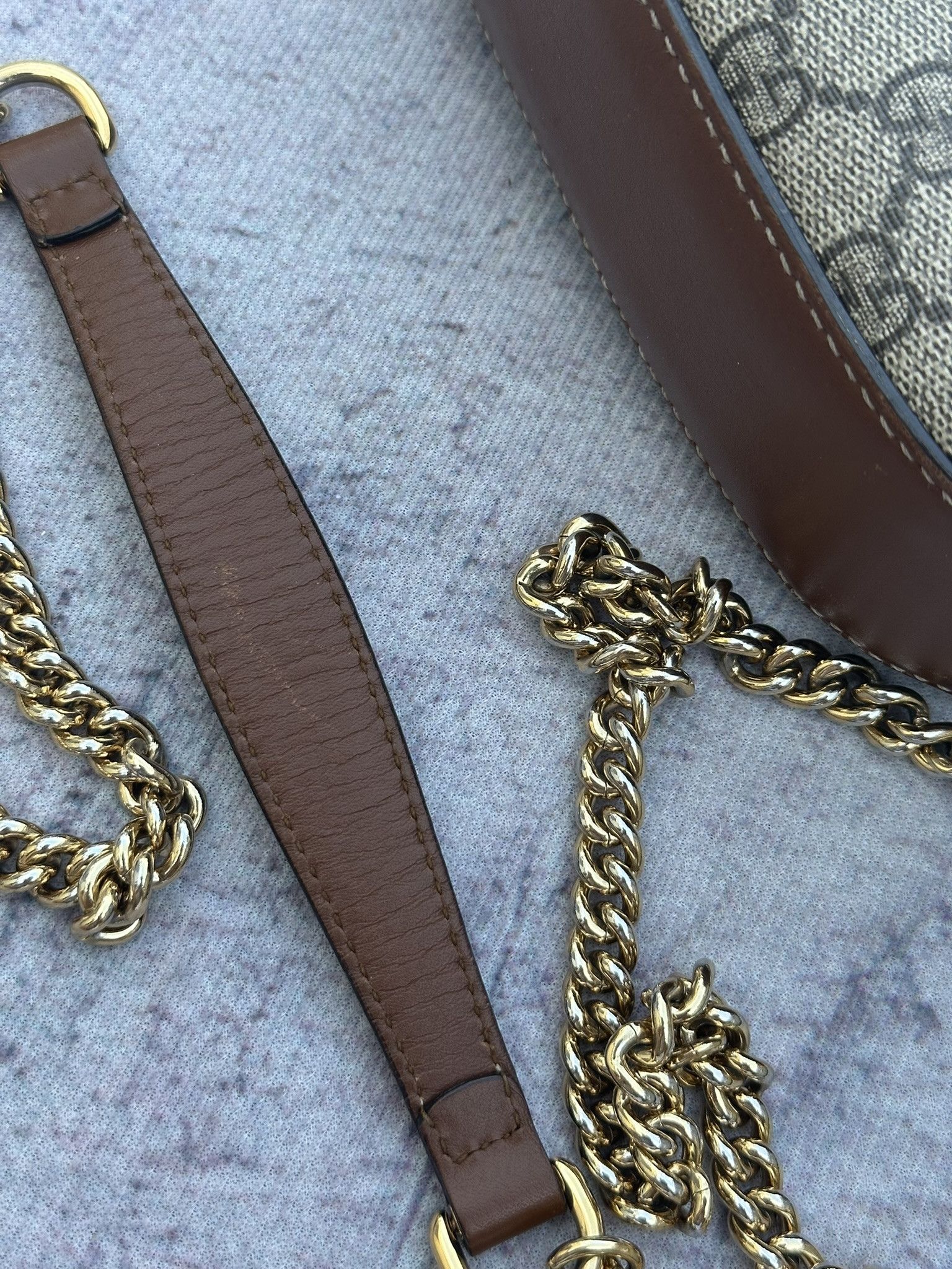 Gucci Gucci Crossbody Chain Bag Supreme GG Monogram Butterflies Size ONE SIZE - 10 Thumbnail