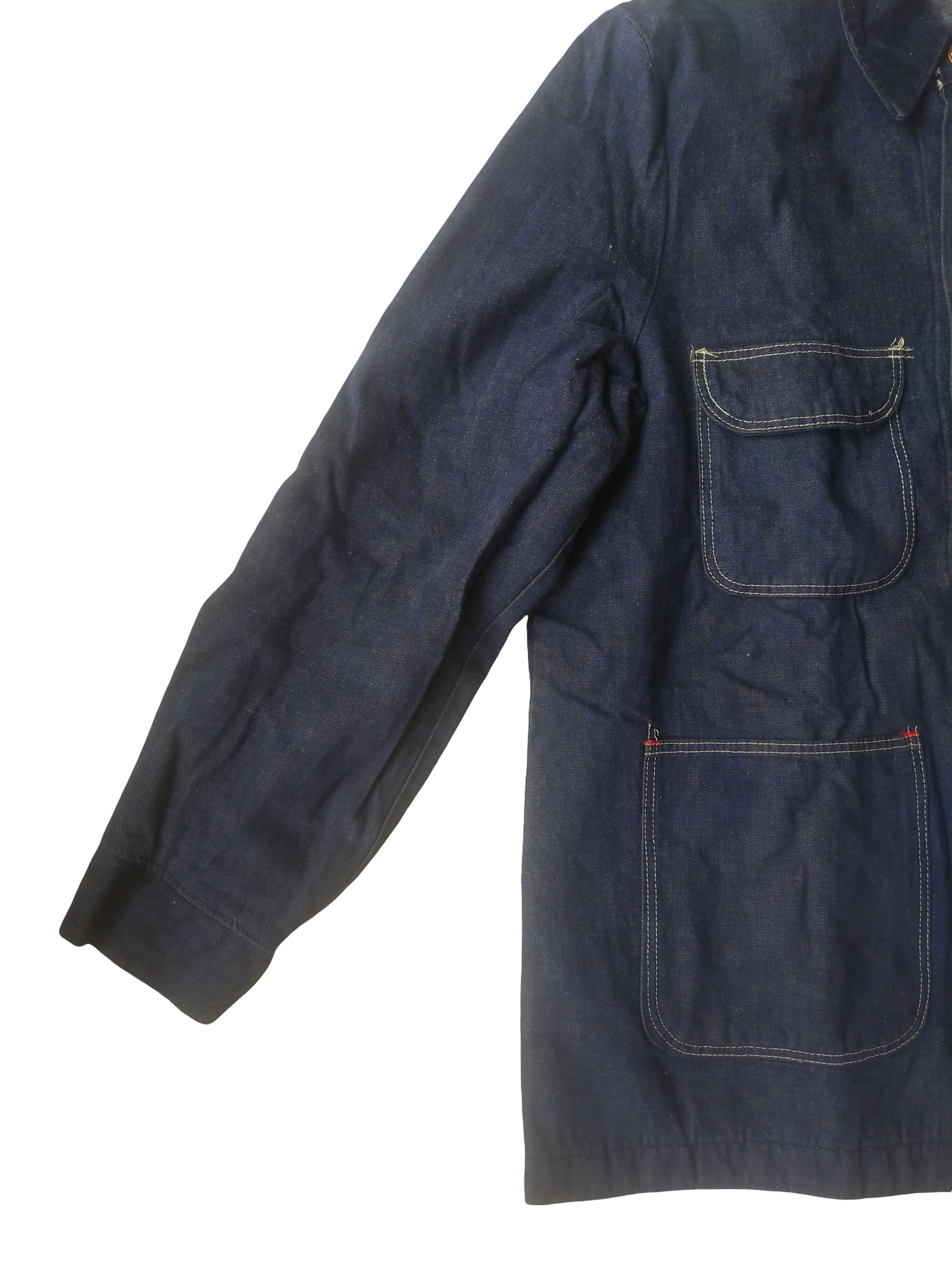 Wrangler 1970s Wrangler Blanket Lined Denim Chore Coat Barn Jacket Size US L / EU 52-54 / 3 - 4 Thumbnail