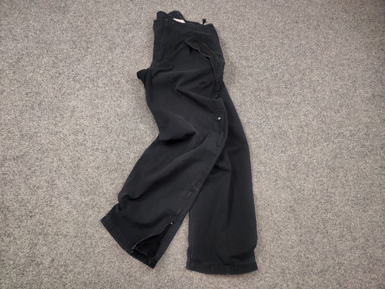 Nike Vintage NIke Black Faded Canvas Military Cargo Pants Y2K Size US 32 / EU 48 - 2 Thumbnail