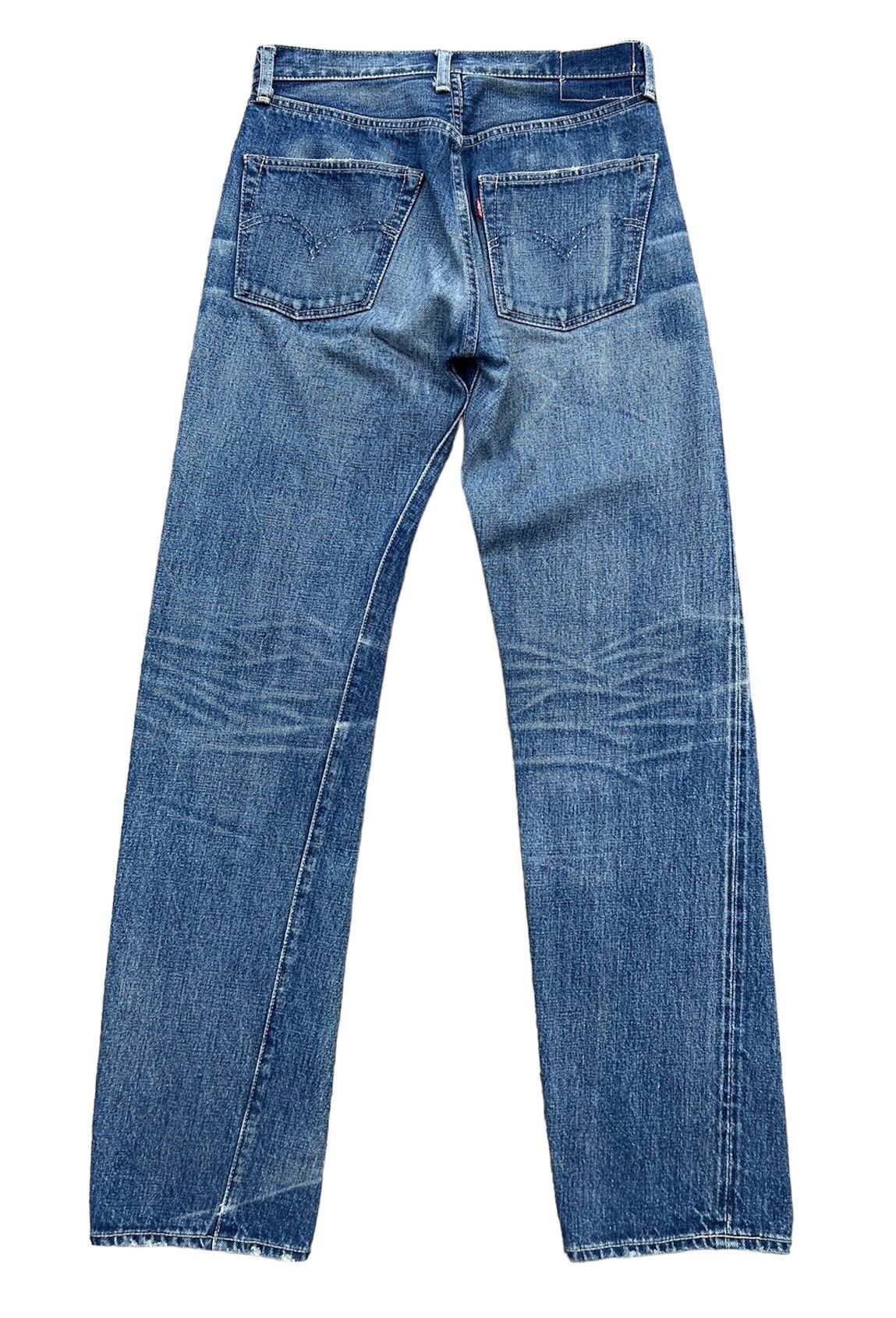 Japanese Brand × Levi's Vintage Clothing × Vintage VTG 2003 LVC 1955 Levi’s 501 XX Rips Denim Selvedge Jeans Size US 30 / EU 46 - 2 Thumbnail