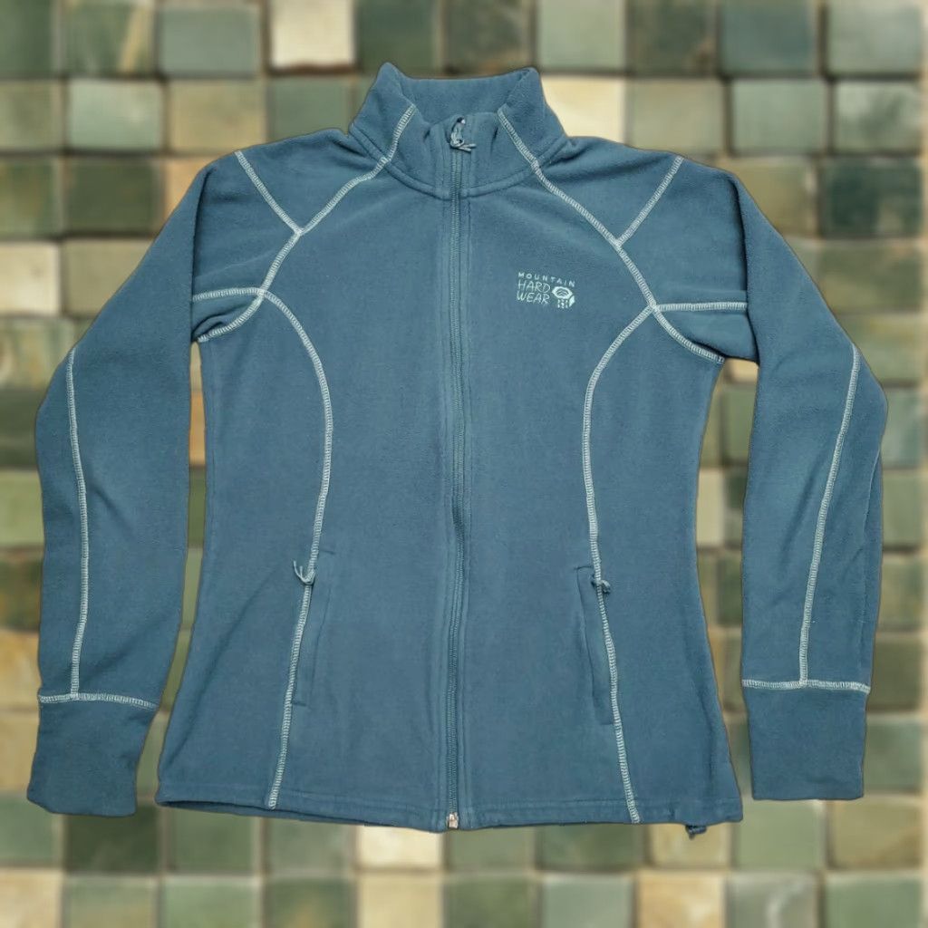 Mountain Hardwear VINTAGE Mountain Hardwear Jacket Womens S Teal Green Full Zip Outdoor Fleece Gorp Size S / US 4 / IT 40 - 1 Thumbnail