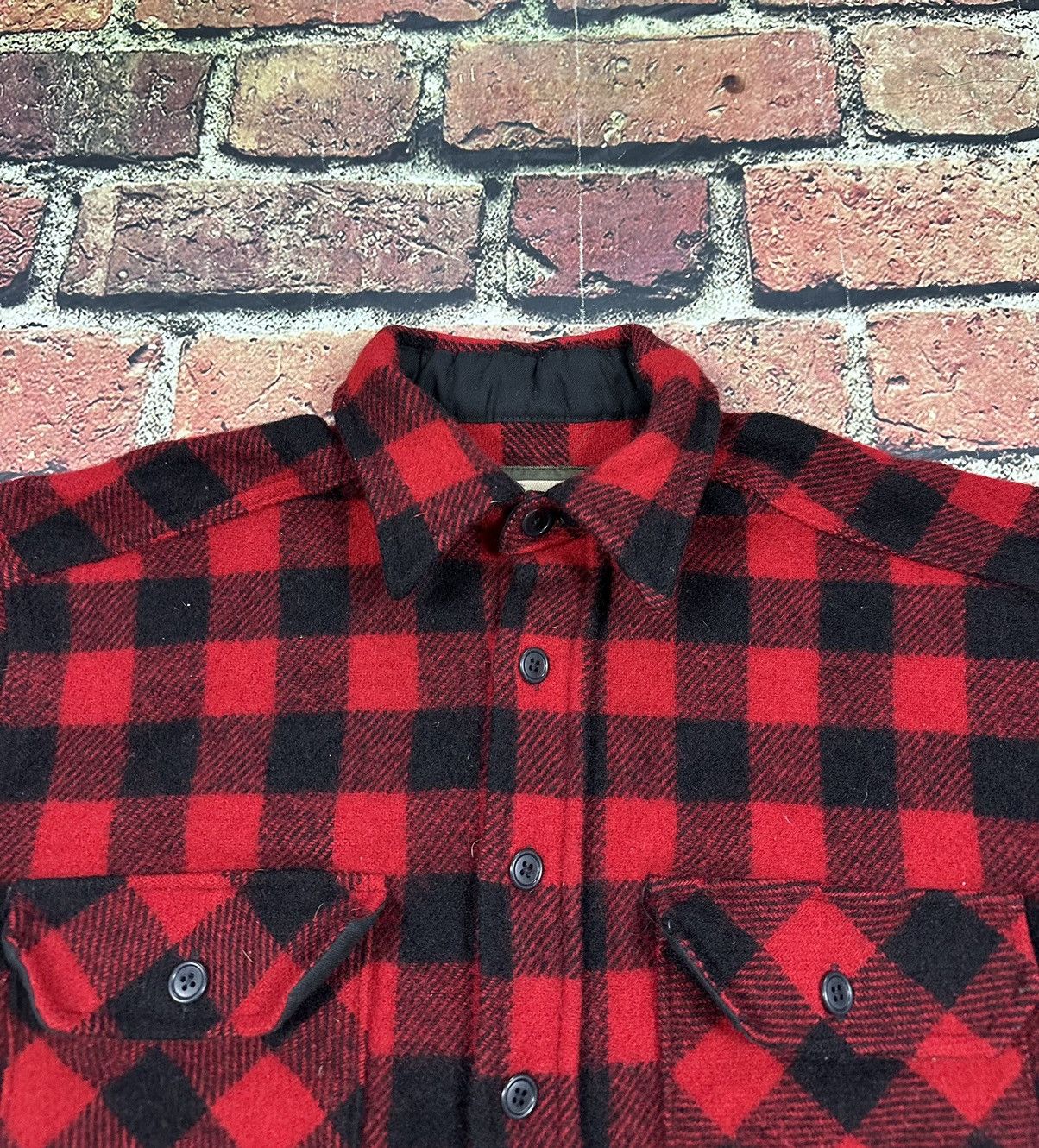SafTbak Vintage SAFTBAK Buffalo Plaid Shirt Jacket Wool Shacket Size US L / EU 52-54 / 3 - 8 Thumbnail