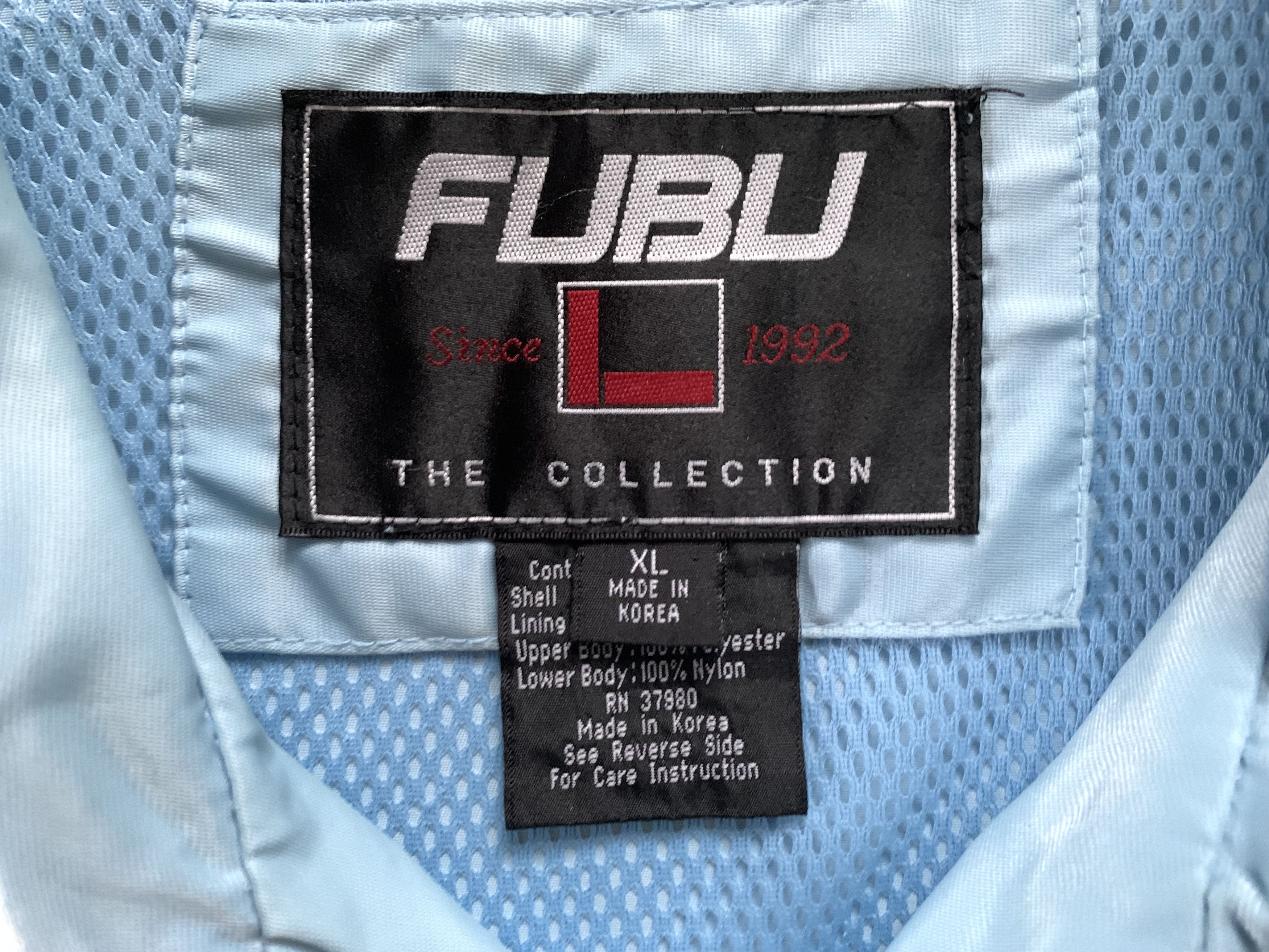 Fubu × Vintage Vintage Fubu League 05 Windbreaker Light Jacket Big Logo Size US XL / EU 56 / 4 - 8 Thumbnail