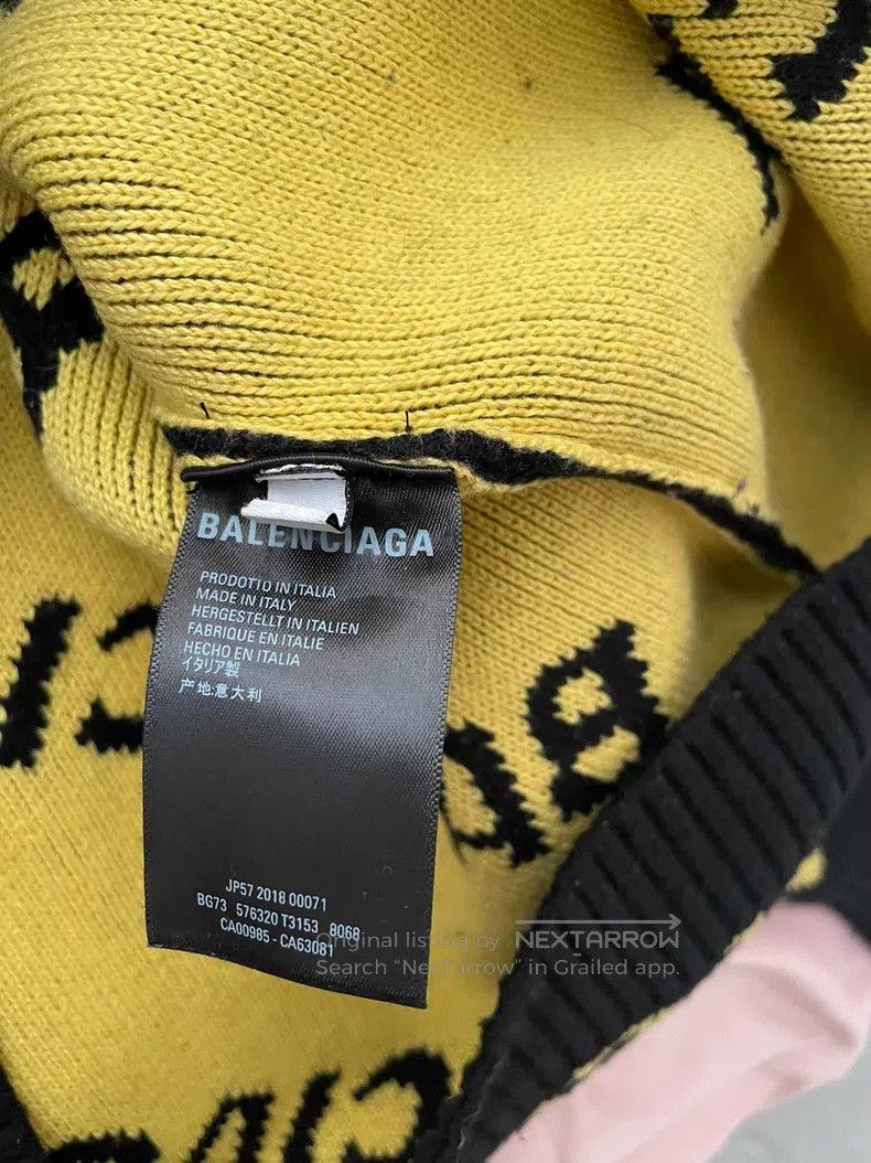 Balenciaga Balenciaga Logo Round Neck Sweater Size US S / EU 44-46 / 1 - 3 Thumbnail