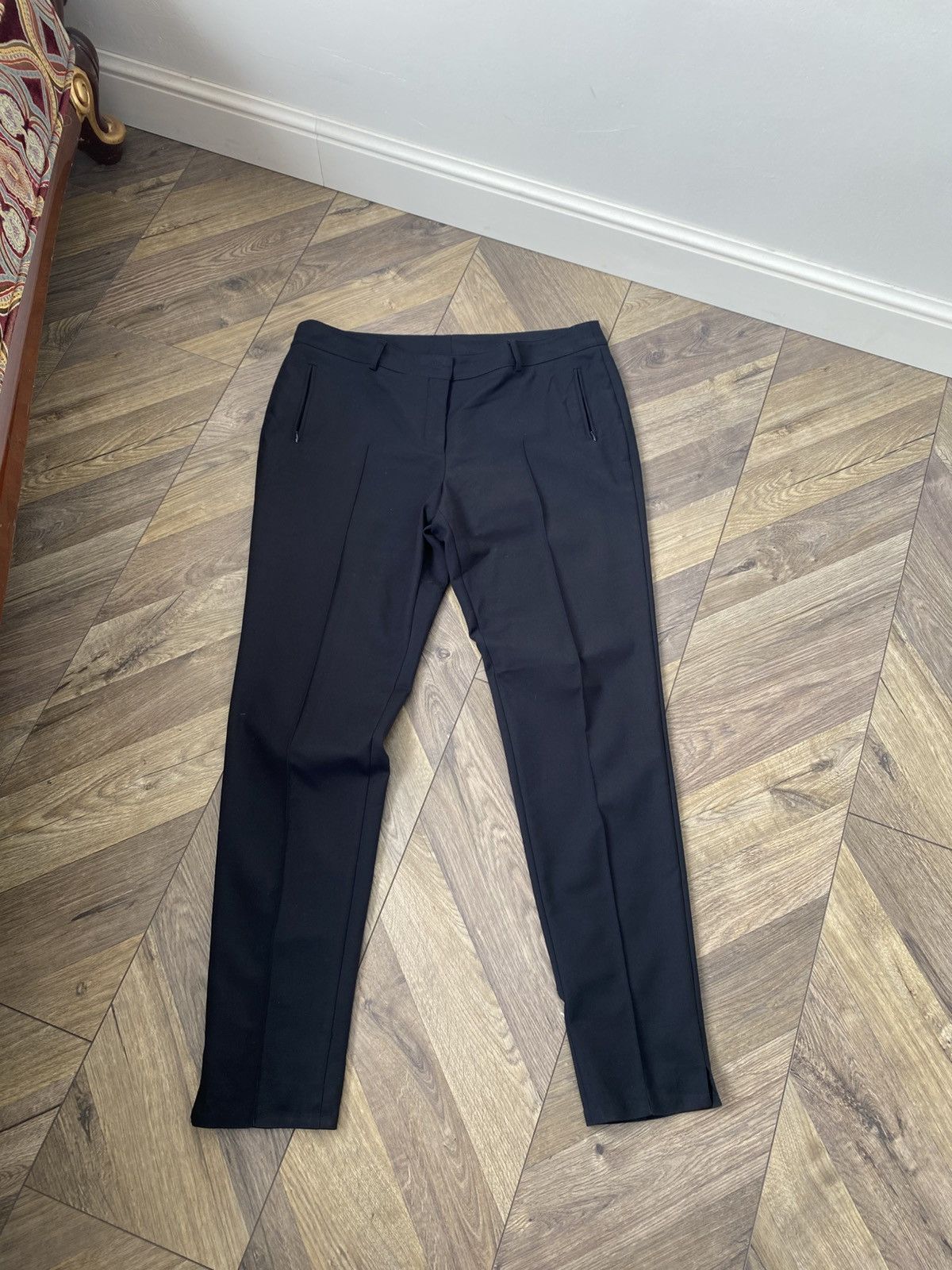 Akris Vintage Akris Black Pleated Career womens Trouser Pants Size 36" / US 14 / IT 50 - 2 Thumbnail