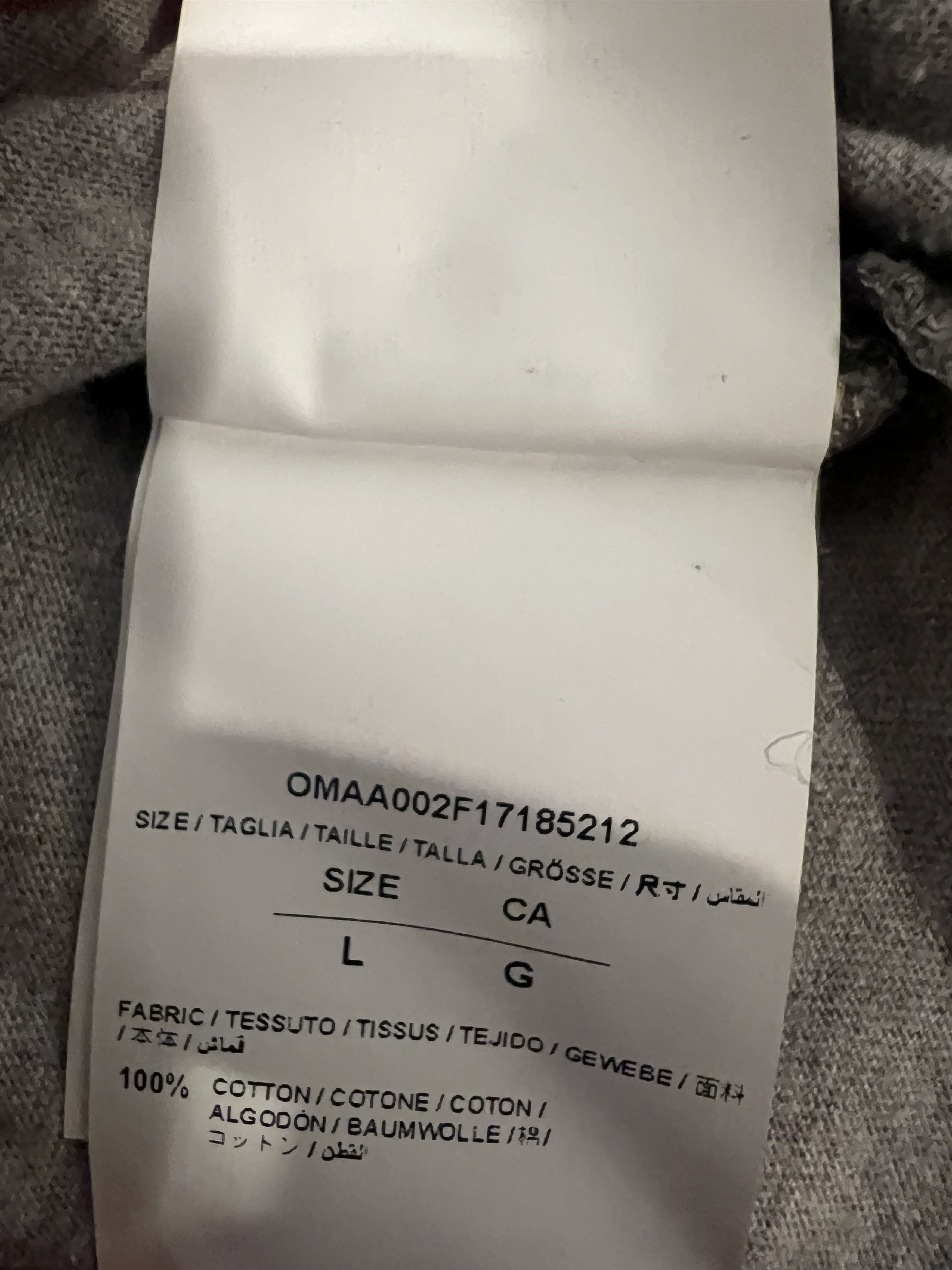 Kith × Off-White Off-White x Kith Global Tee Grey Size US L / EU 52-54 / 3 - 4 Thumbnail