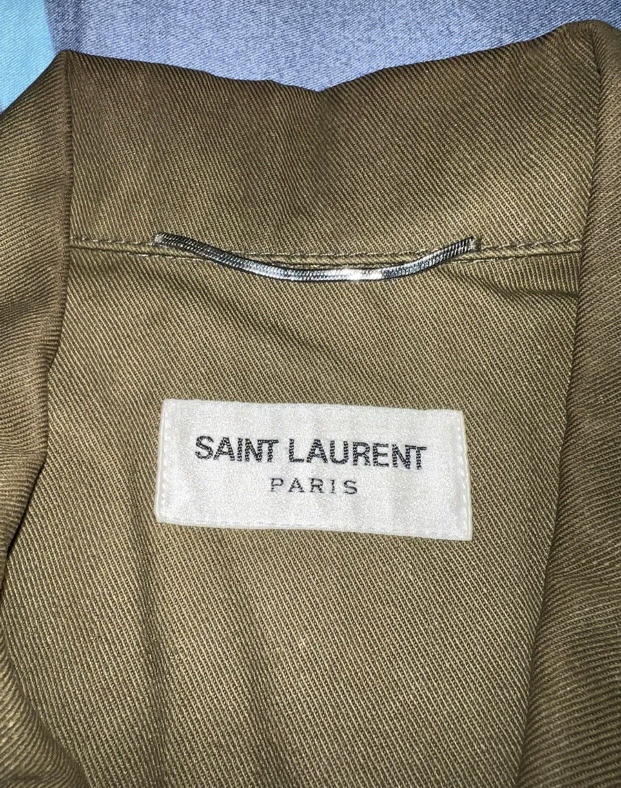 Saint Laurent Paris × Yves Saint Laurent Saint Laurent SLP Classic Flash Shark Embroidered M65 Coat Size US L / EU 52-54 / 3 - 6 Thumbnail