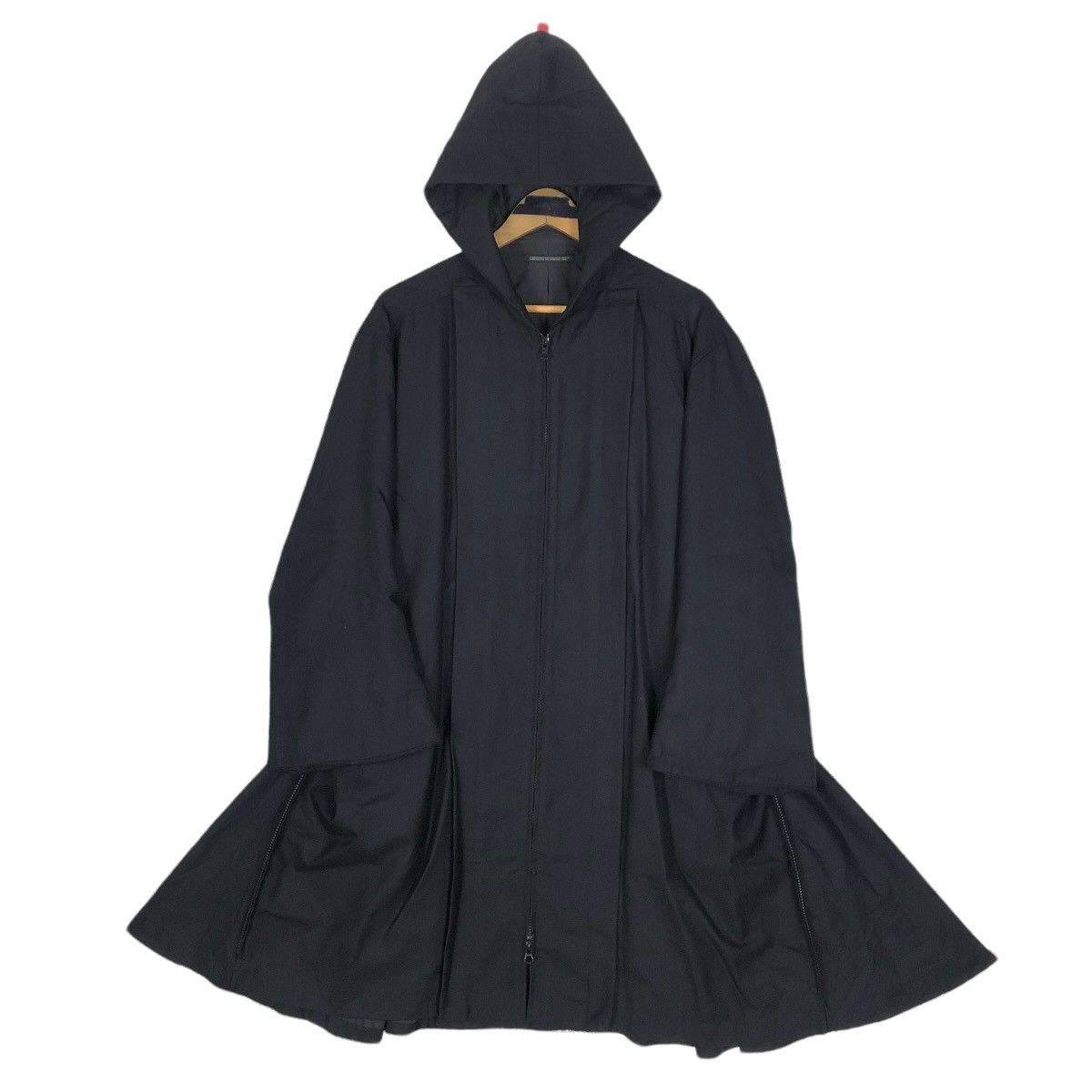 Yohji Yamamoto Vintage Yohji Yamamoto Femme 2005SS Hooded Wool Overcoat Size S / US 4 / IT 40 - 1 Thumbnail