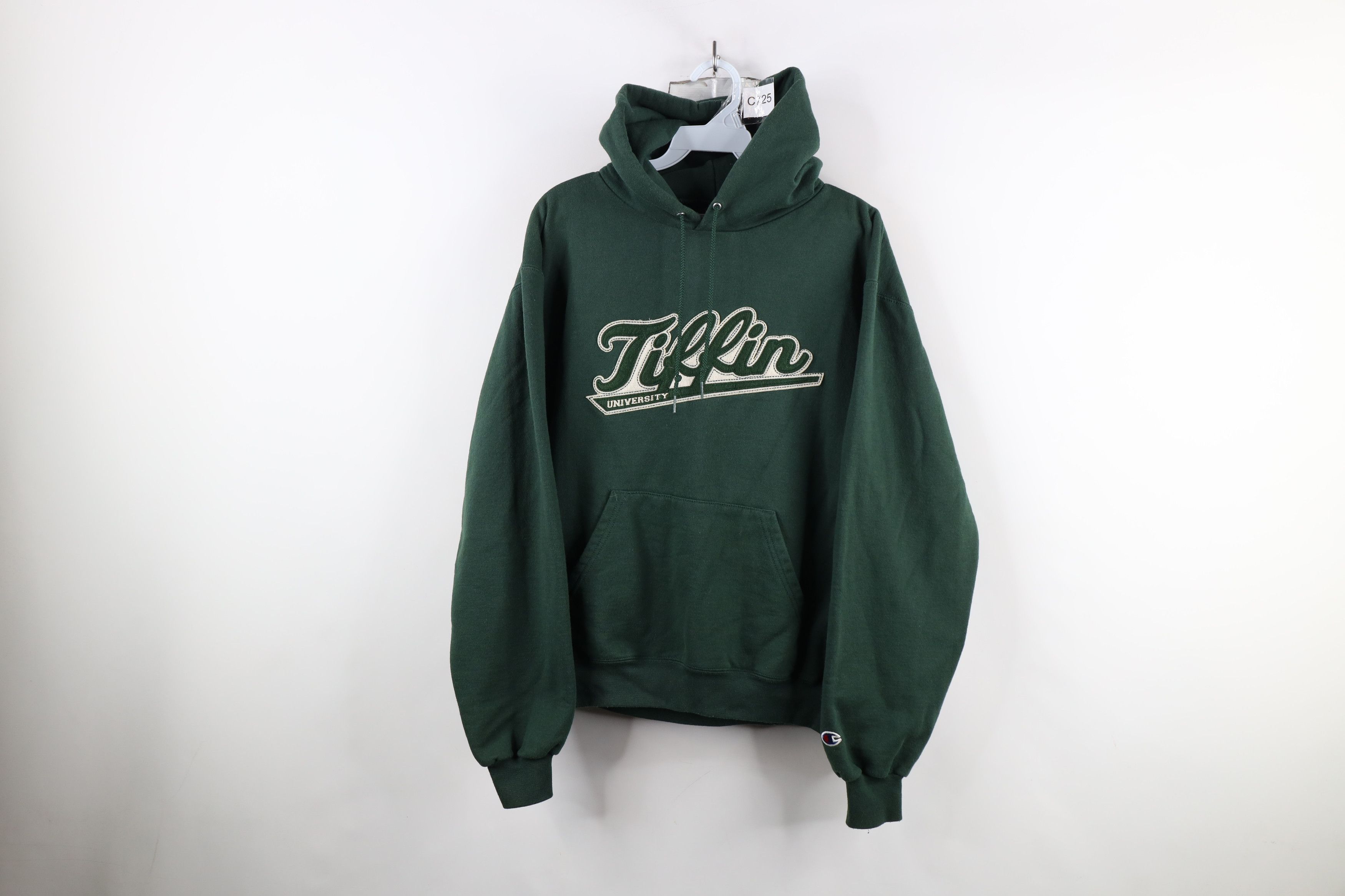 Champion × Vintage Vintage Champion Spell Script Tiffin University Hoodie Green Size US M / EU 48-50 / 2 - 1 Thumbnail