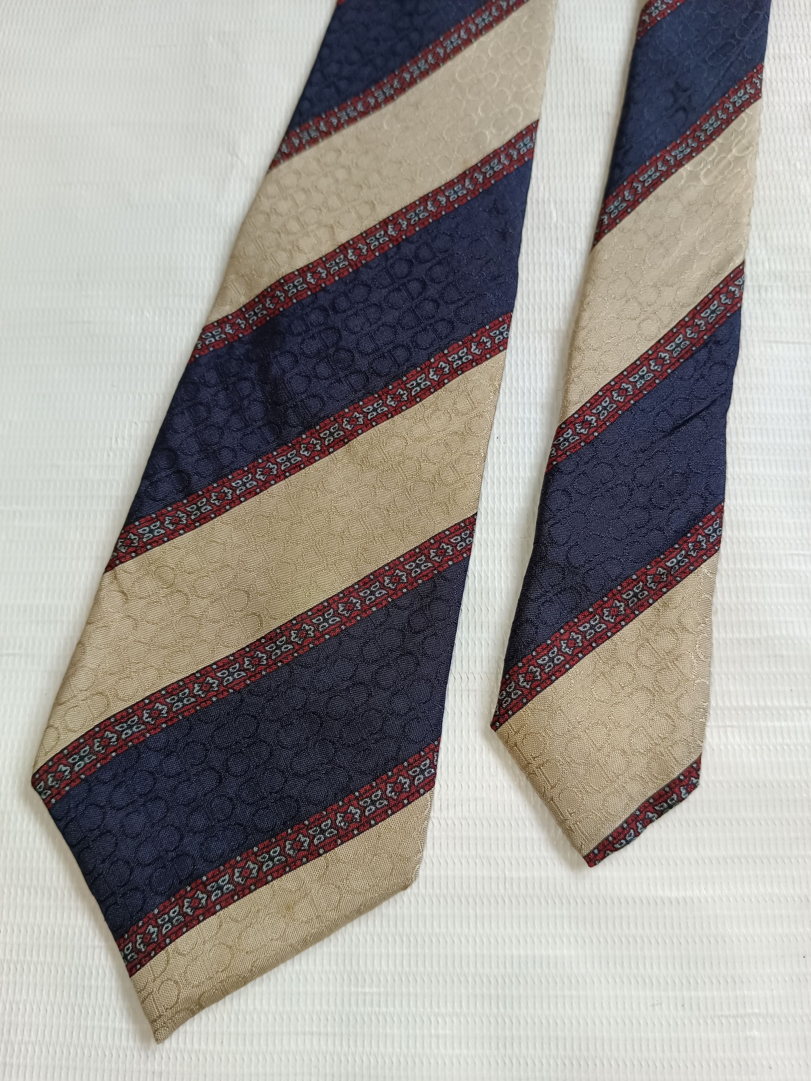 Dior × Vintage Christian Dior Monogram Ties Silk Vintage Size ONE SIZE - 2 Thumbnail