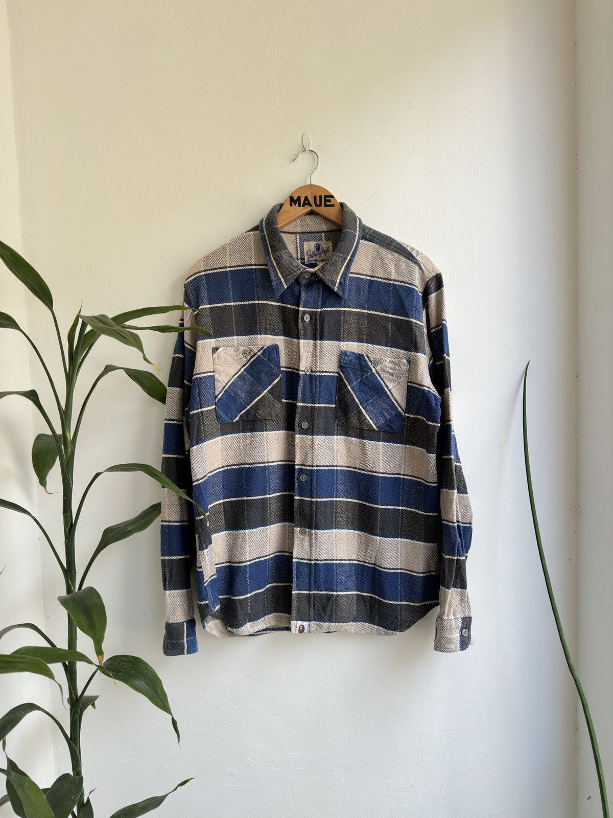 Bape Bape Flannel Shirt Size US XL / EU 56 / 4 - 1 Thumbnail