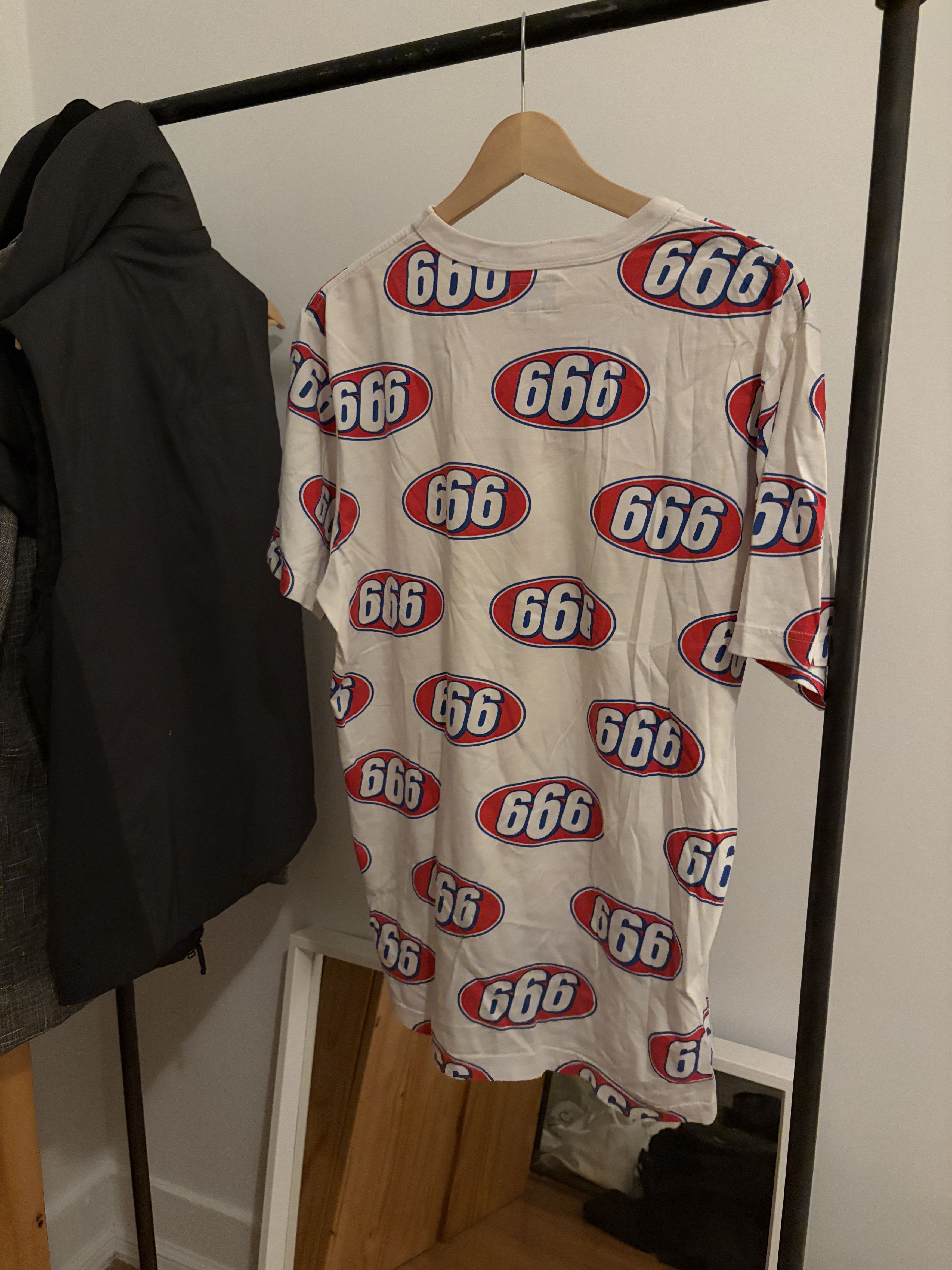 Supreme 666 Allover Tee Size US M / EU 48-50 / 2 - 4 Thumbnail
