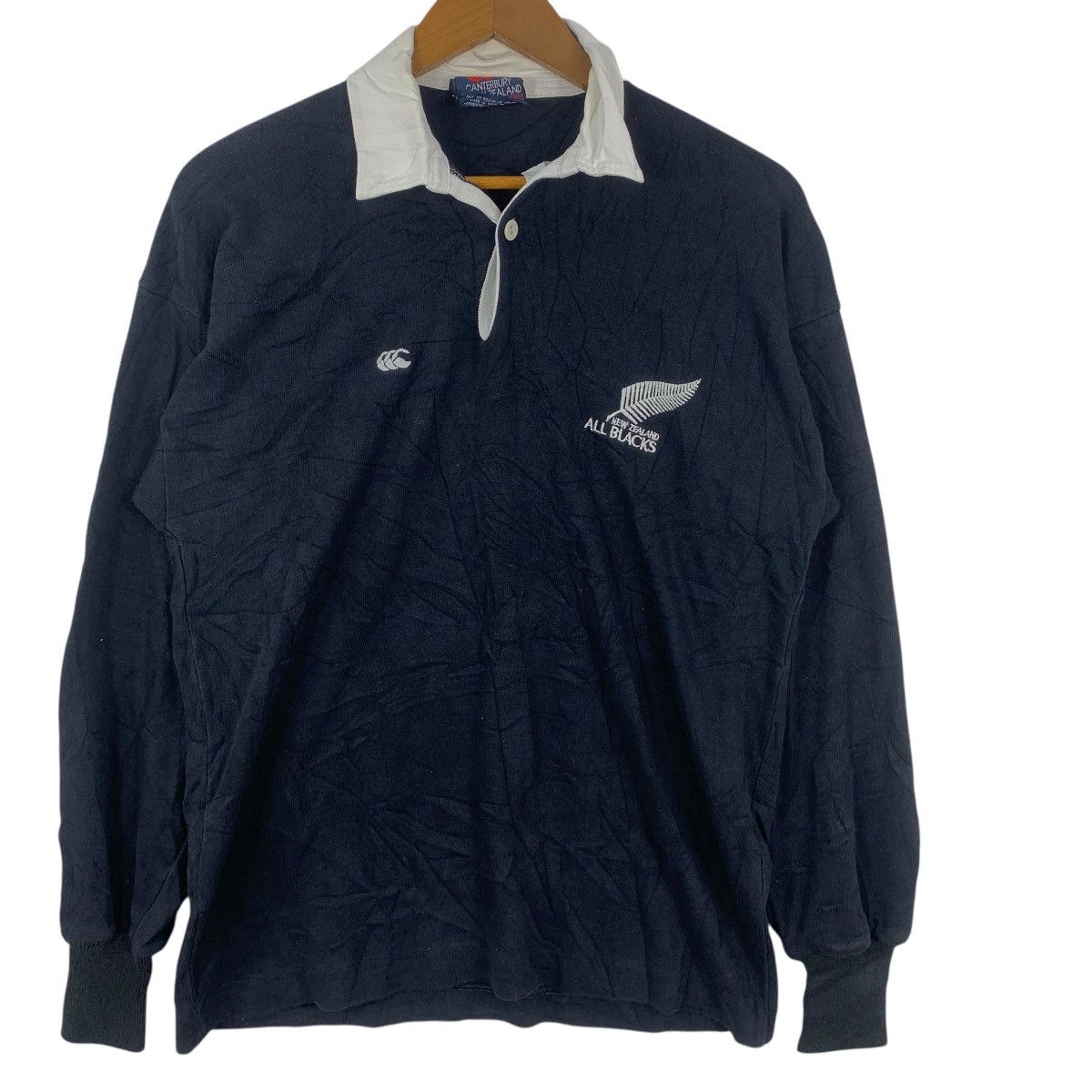 Canterbury of New Zealand Vintage CANTERBURY ALL BLACKS STEINLAGER Rugby Tee Shirt Size US M / EU 48-50 / 2 - 4 Thumbnail