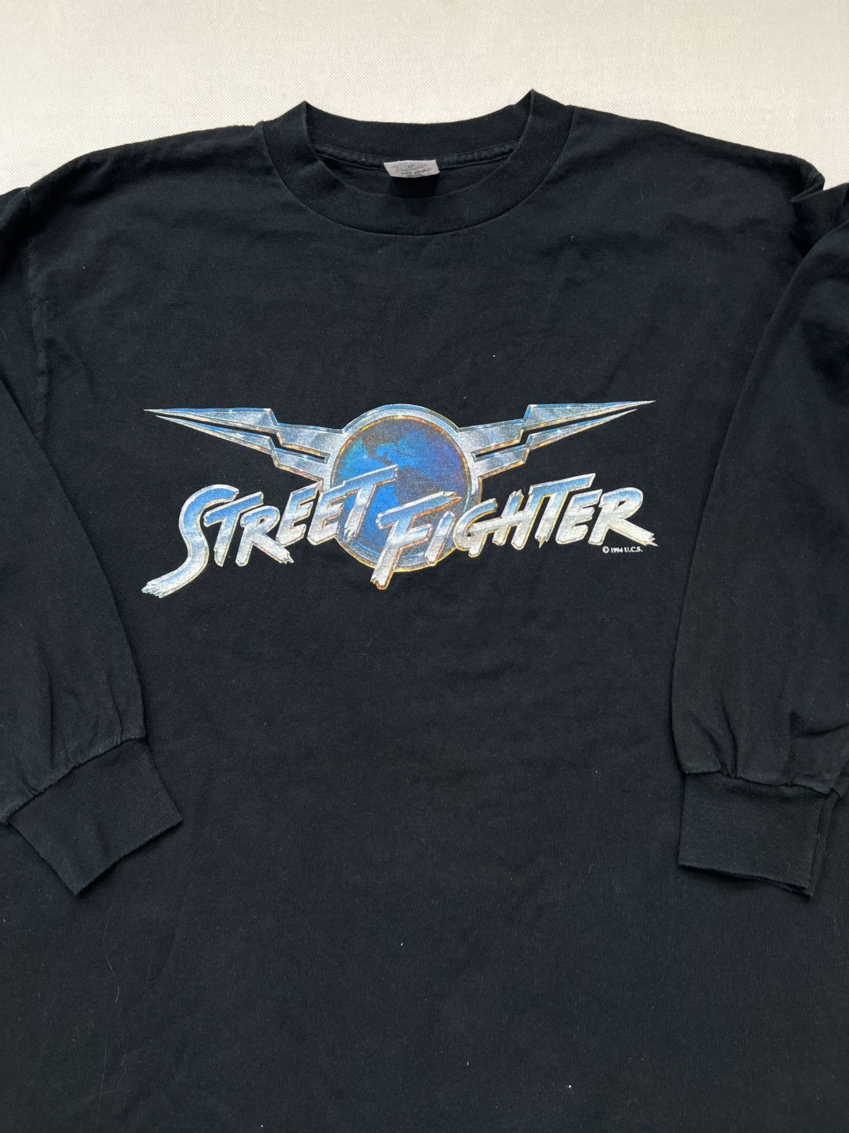 Vintage Longsleeve Street Fighter 1994 Vintage Movie Game 90’s Rare Size US XL / EU 56 / 4 - 2 Thumbnail
