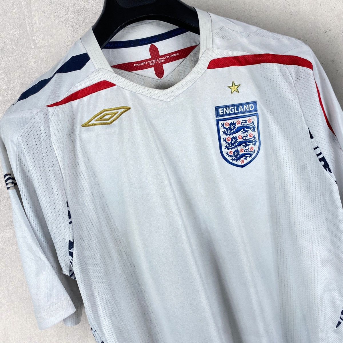 Umbro × Vintage vintage 2007/09 UMBRO ENGLAND SOCCER JERSEY SHIRT 90s Size US L / EU 52-54 / 3 - 2 Thumbnail
