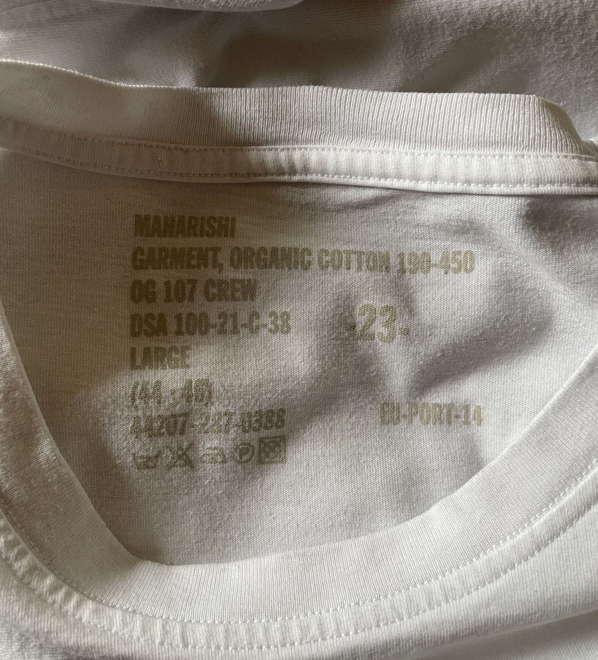 Maharishi MAHARISHI DOLPHIN CAVALRY MEN’S WHITE T-SHIRT Size US L / EU 52-54 / 3 - 9 Thumbnail