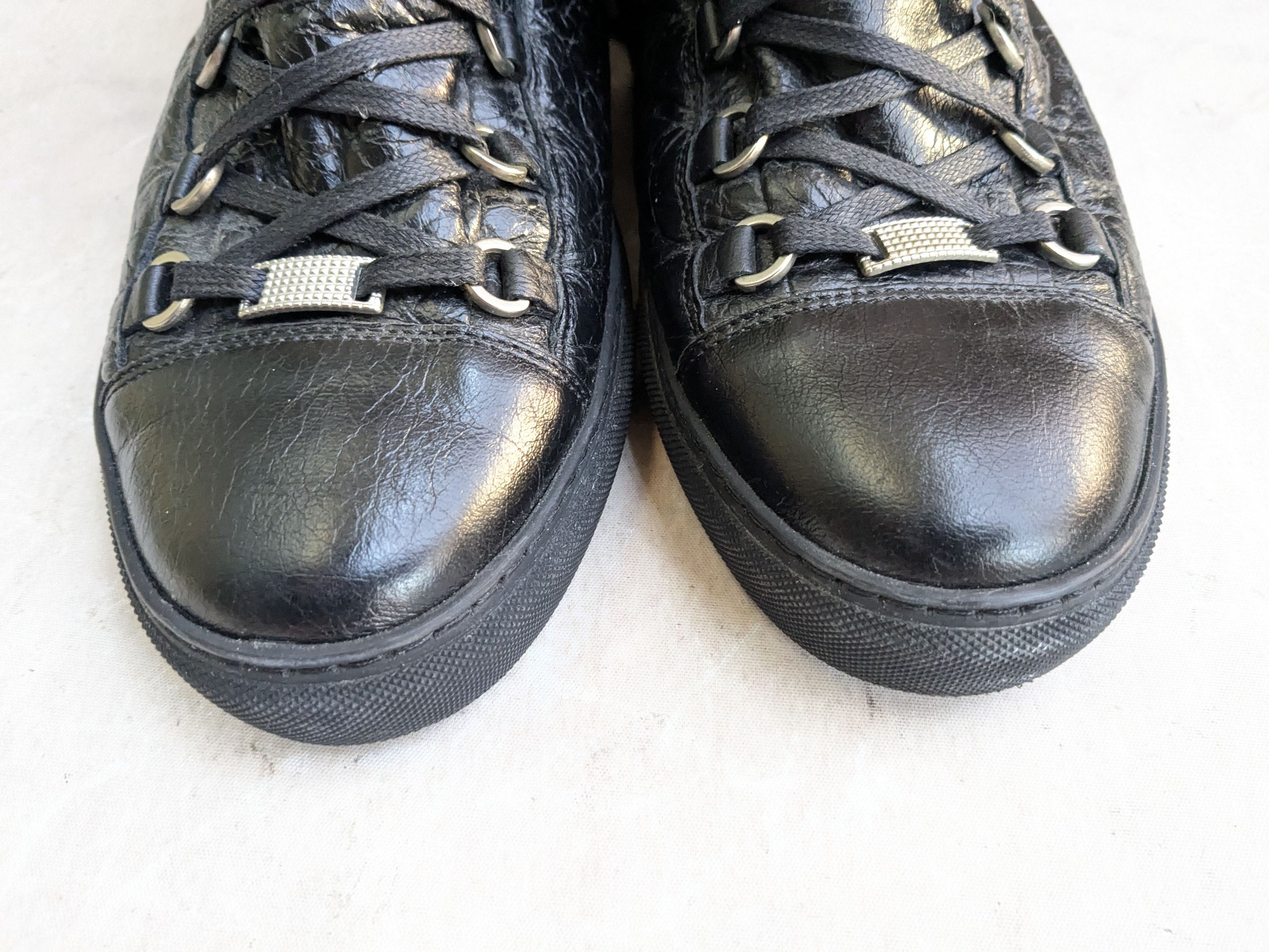 Balenciaga Balenciaga Arena Sneakers Black 11 Leather High Tops Size US 11 / EU 44 - 4 Thumbnail