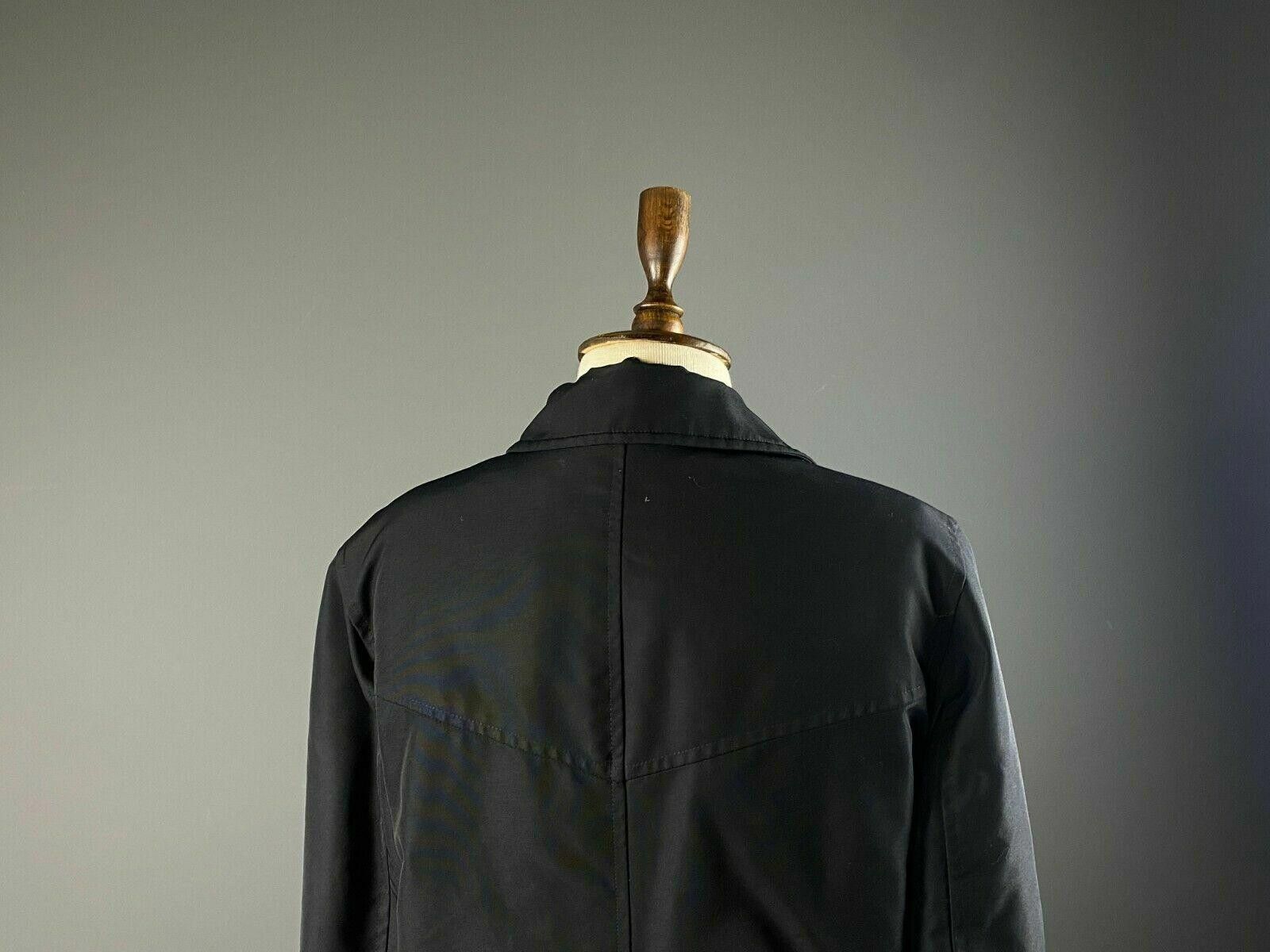 Designer Weekend Max Mara Black Full Zip Nylon Coat Jacket Size 38 Size M / US 6-8 / IT 42-44 - 8 Thumbnail