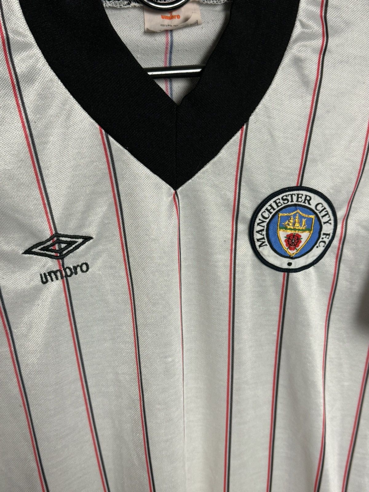 Umbro Vintage Manchester City 82/84 Away Football Jersey Size US M / EU 48-50 / 2 - 3 Thumbnail