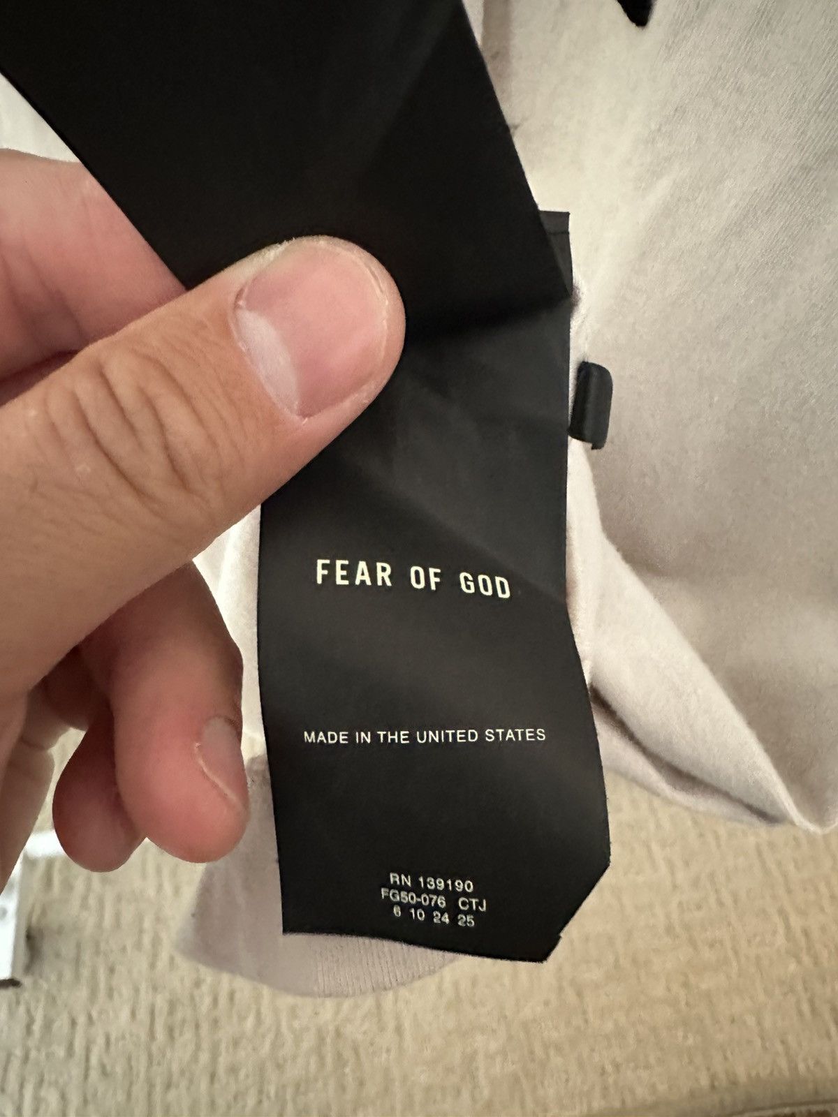 Fear of God Fear of God Baseball Tee - Beige - L Size US L / EU 52-54 / 3 - 4 Thumbnail