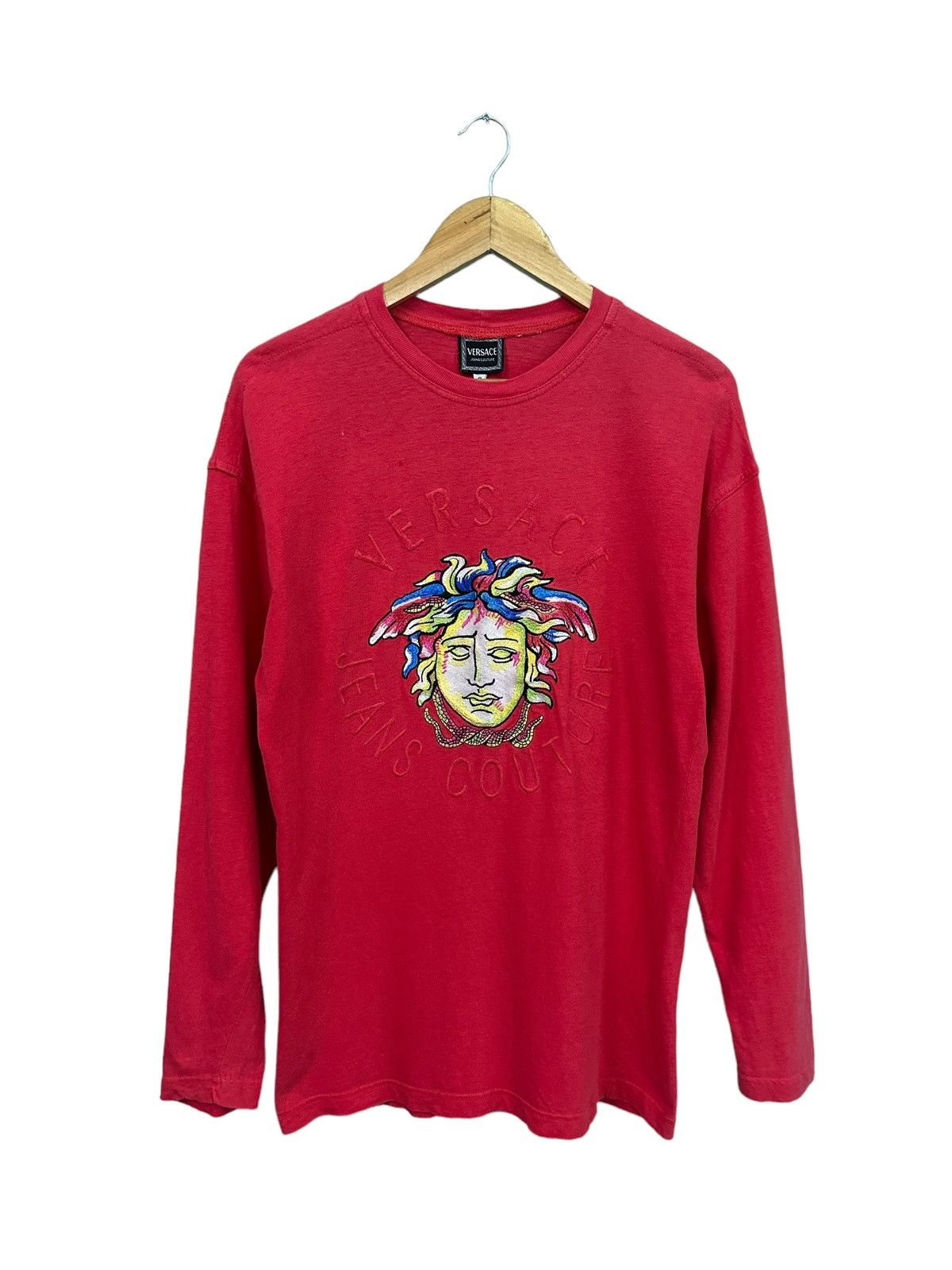 VINTAGE VERSACE JEANS COUTURE EMBROIDERY MEDUSA TEE
