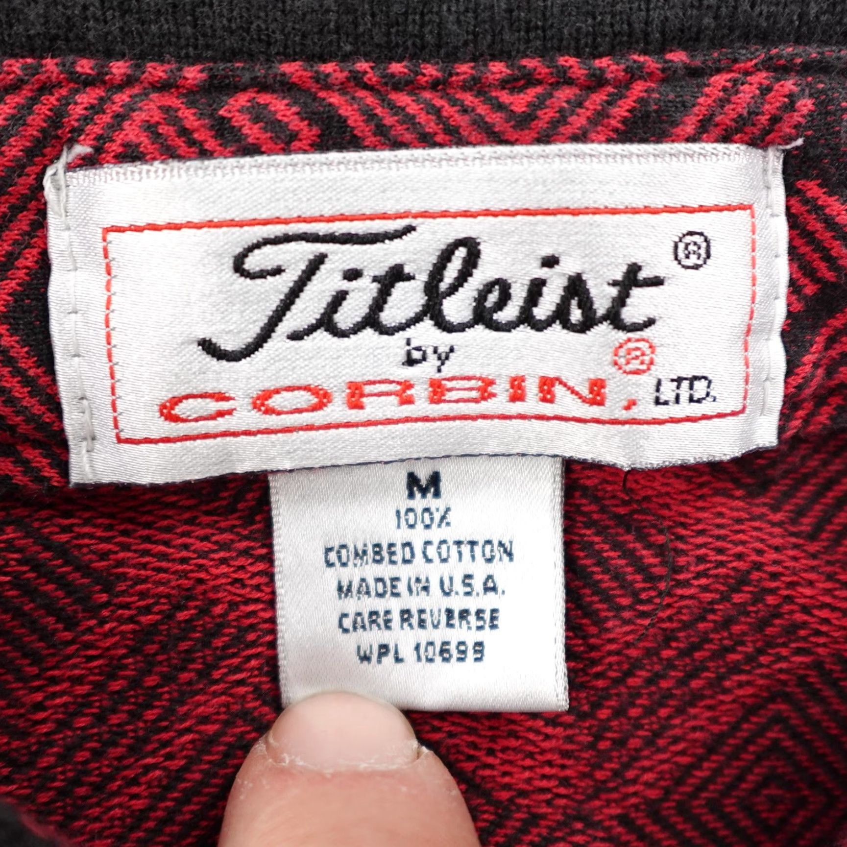 Titleist VINTAGE Titleist Polo Shirt Mens M Red Spyglass Hill Geometric Golf USA 90s Outdoor Size US M / EU 48-50 / 2 - 7 Thumbnail