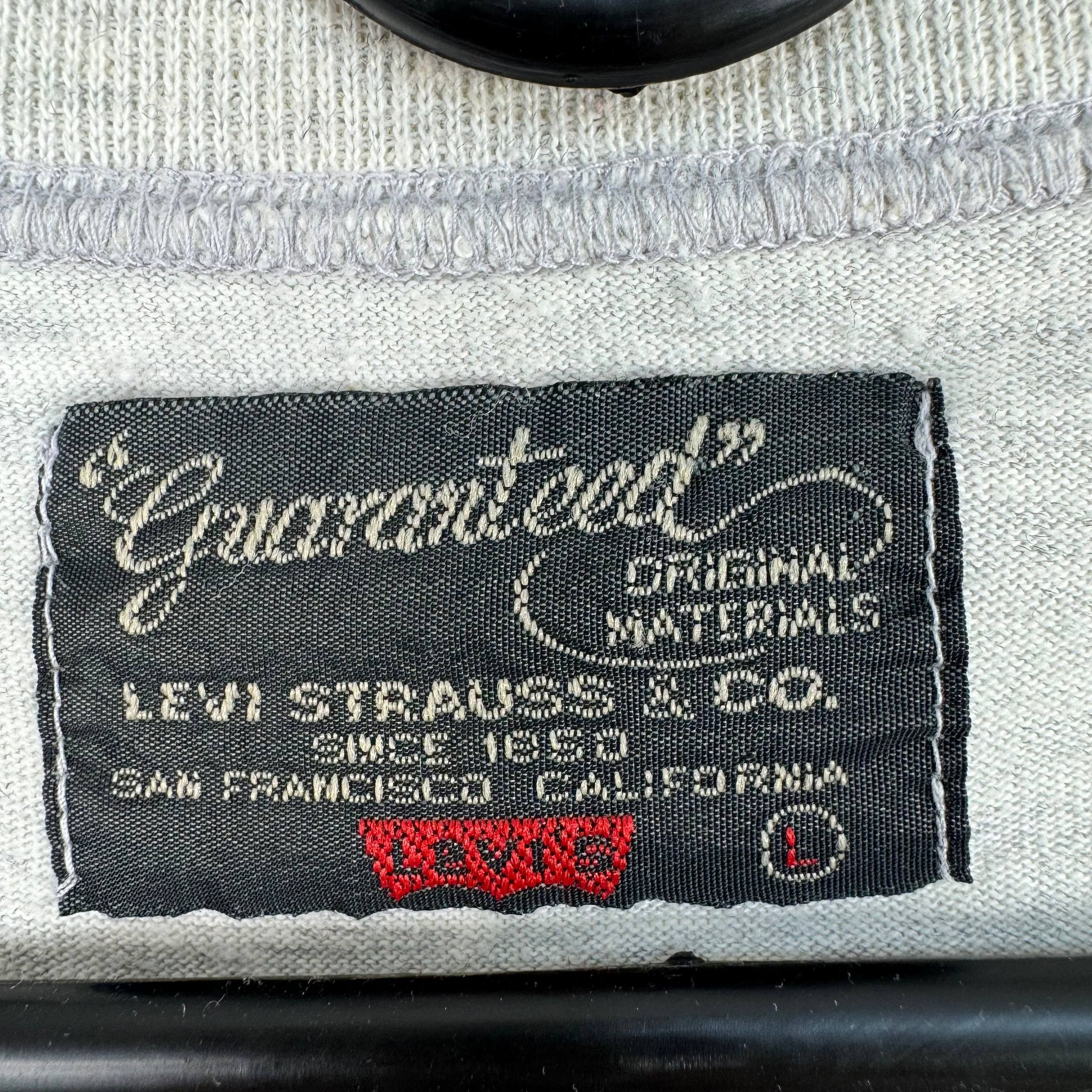Levi's Vintage Levis Jeans Cult Graphic T-Shirt Grey Mens Size L Size US L / EU 52-54 / 3 - 3 Thumbnail