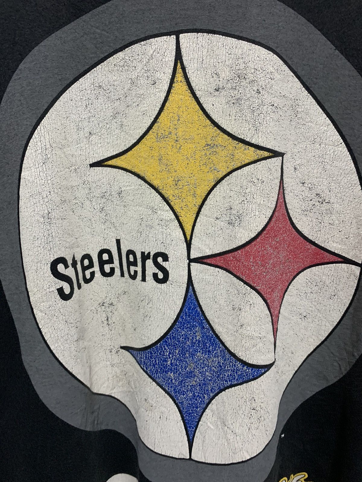 NFL × Vintage Vintage Steelers NFL MLB Distress Shirt Size US XL / EU 56 / 4 - 3 Thumbnail