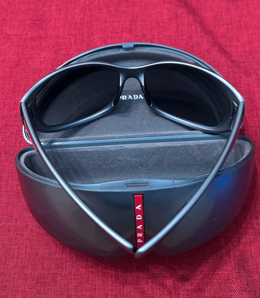Prada PRADA Sunglasses SPS 06M Sport Red Tab Shield Mask Symbole Size ONE SIZE - 3 Thumbnail