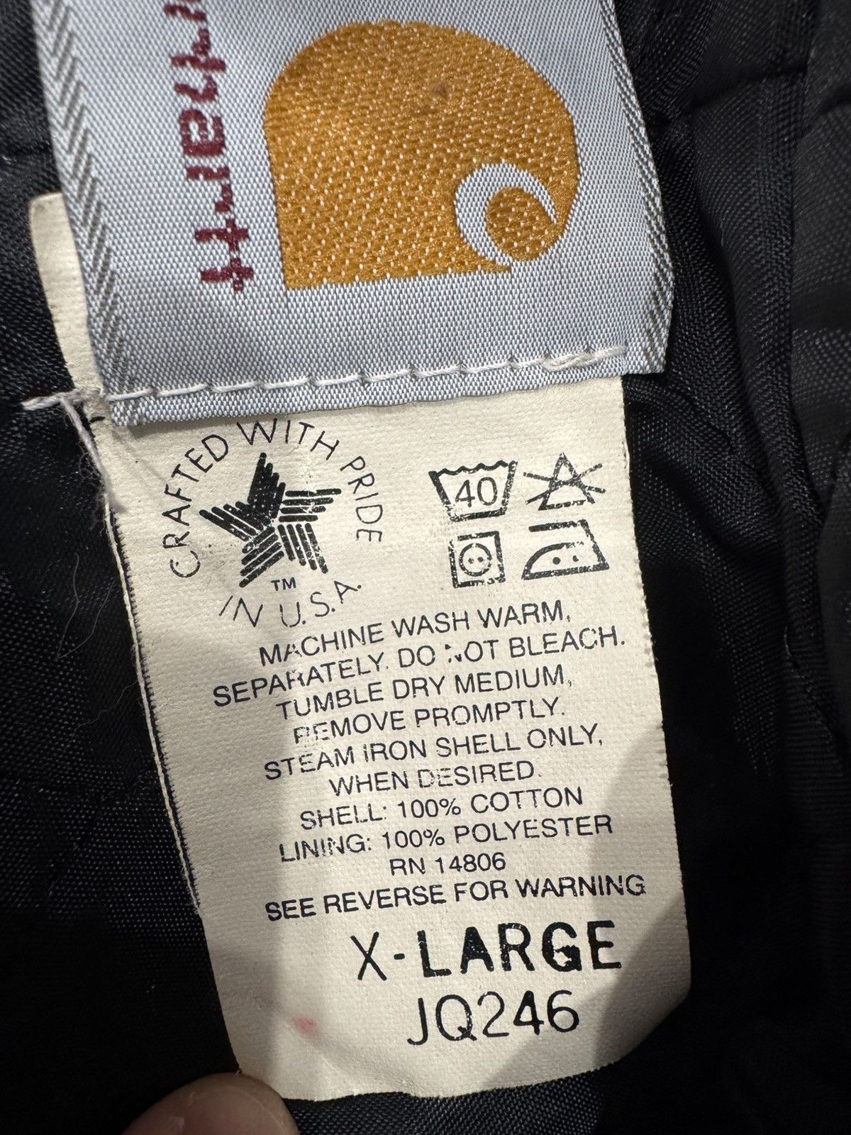 Carhartt Carhartt Active Jacket JQ246 usa vintage og Size US XL / EU 56 / 4 - 5 Thumbnail