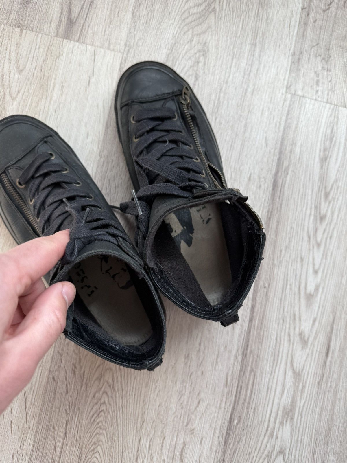 Diesel Diesel Expo Zip Leather Boots US 7.5 Black Side Zip Size US 7.5 / EU 40-41 - 19 Thumbnail