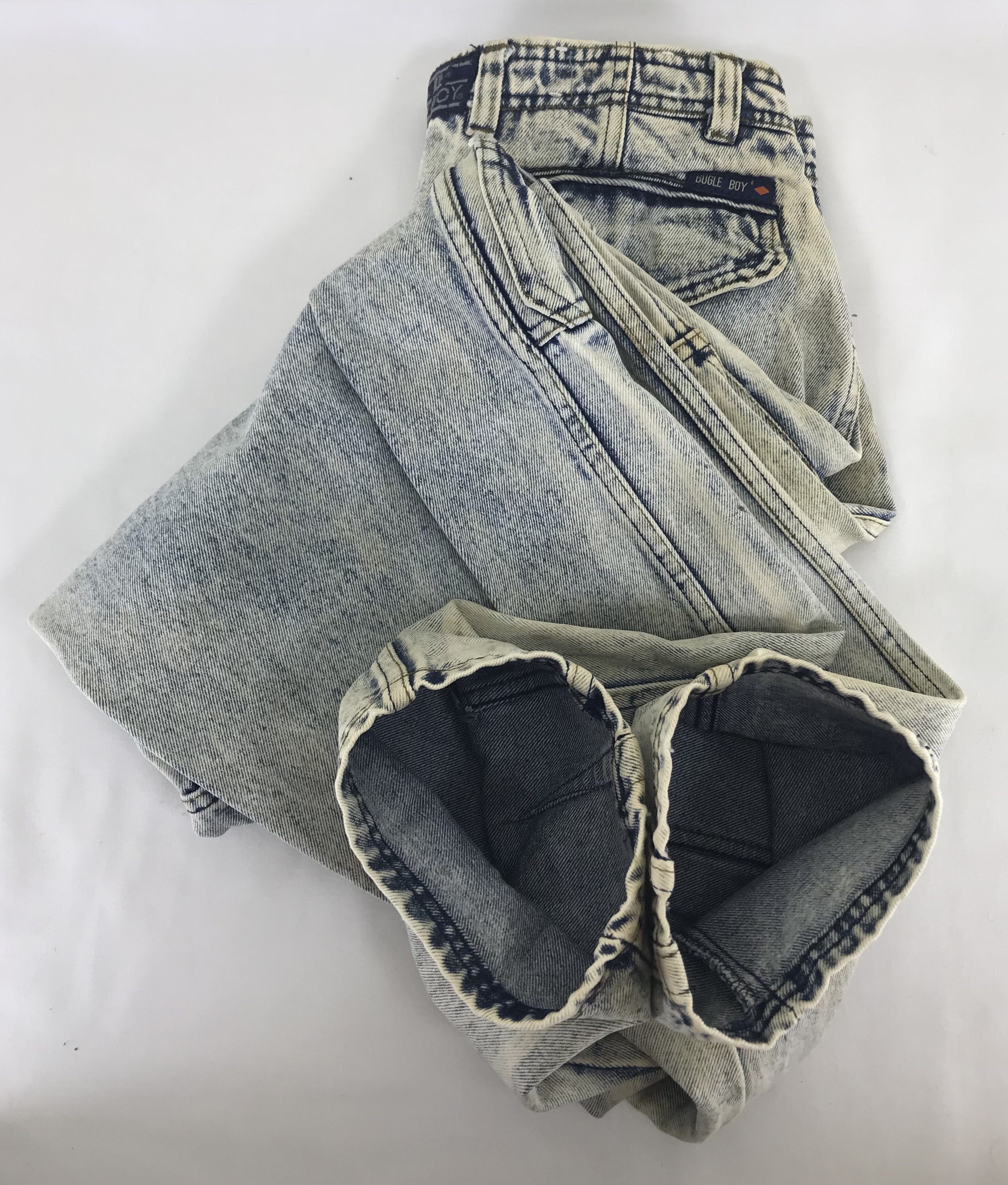 Bugle Boy Vintage Bugle Boy Acid Wash Jeans Size US 31 - 12 Thumbnail