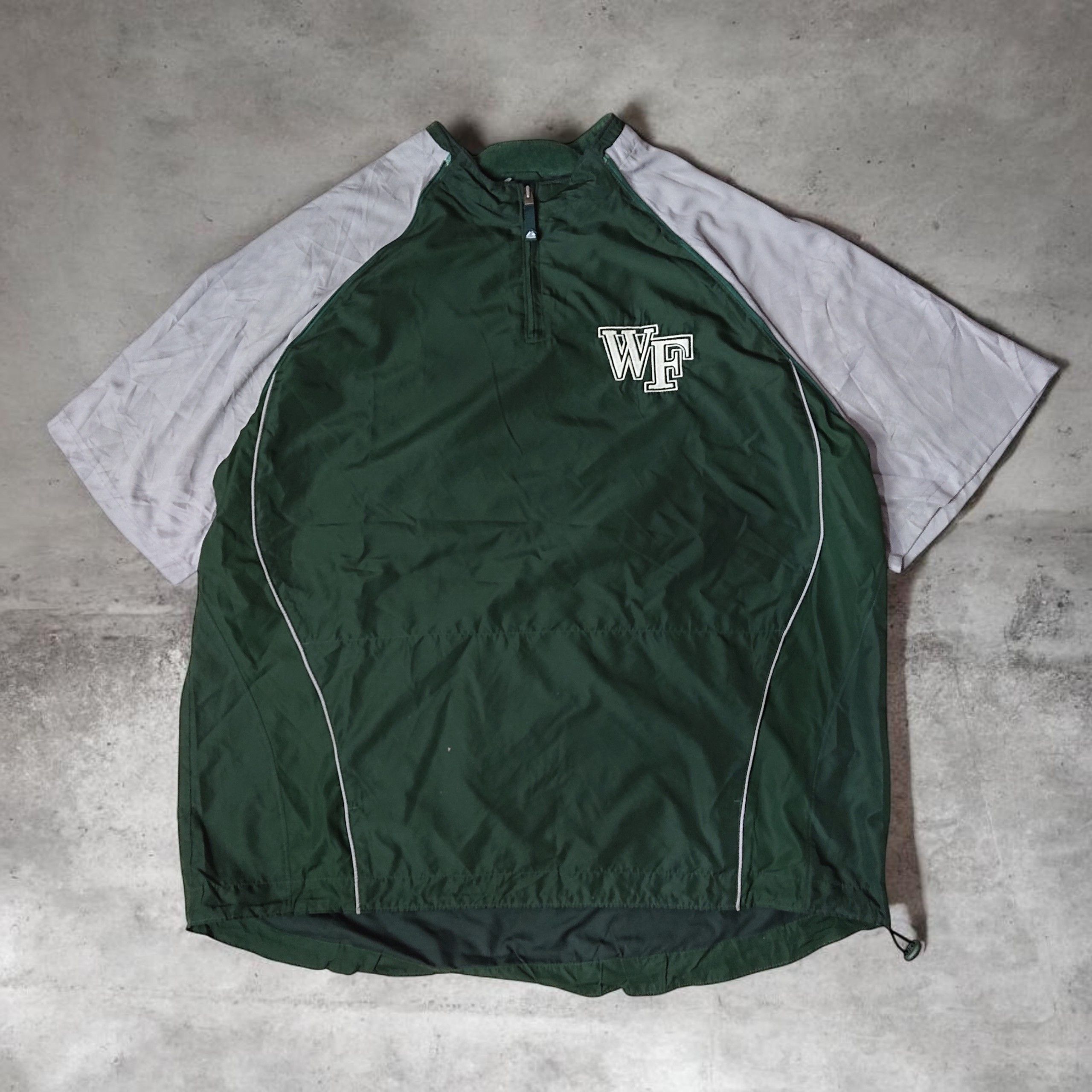 Majestic Vintage Majectic Cool Base Replaced Sleeve Halfzip Jacket Size US XXL / EU 58 / 5 - 8 Thumbnail