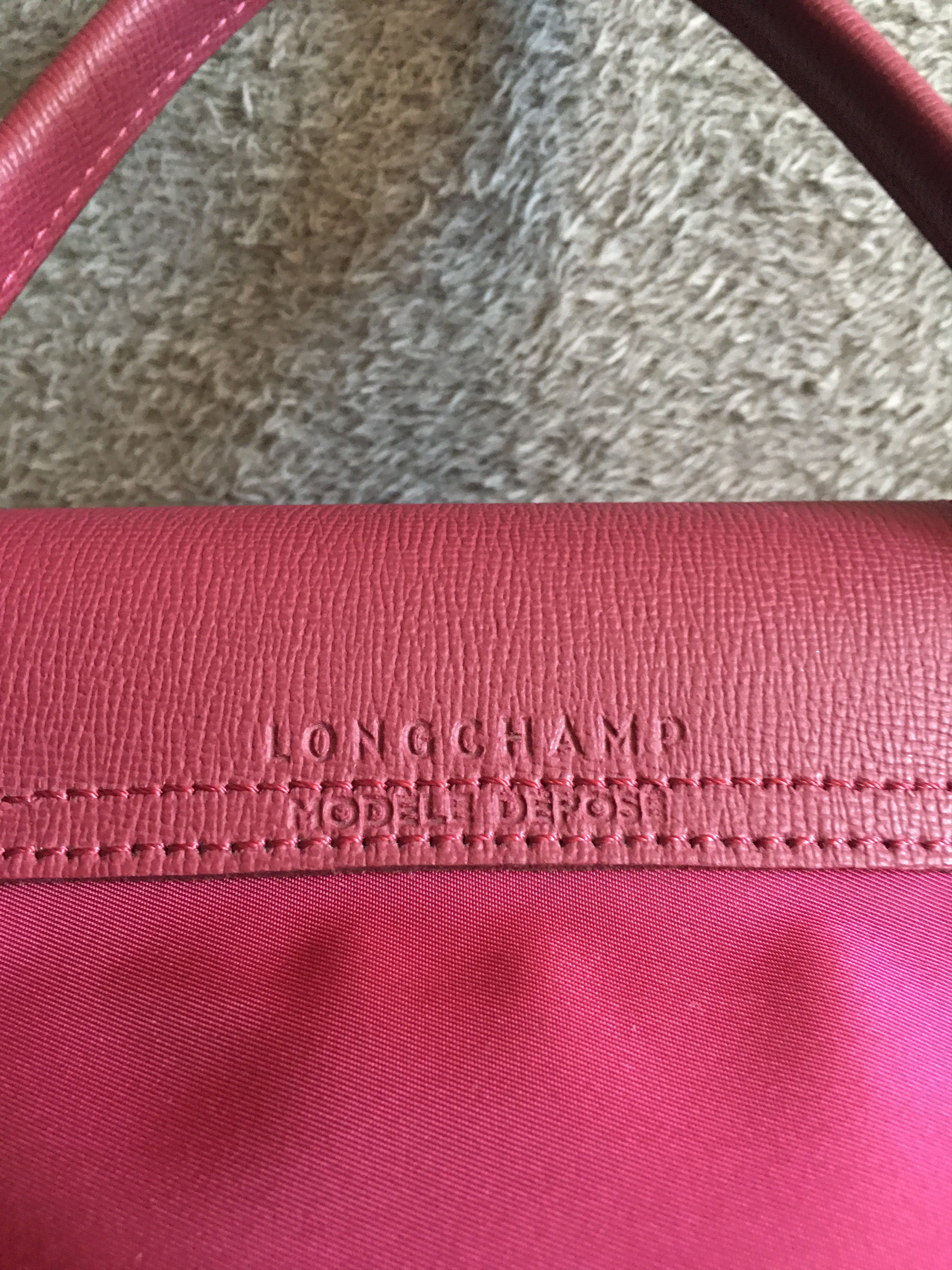 Longchamp Longchamp Le Pliage Neo Medium Tote Bag Raspberry Size ONE SIZE - 7 Thumbnail
