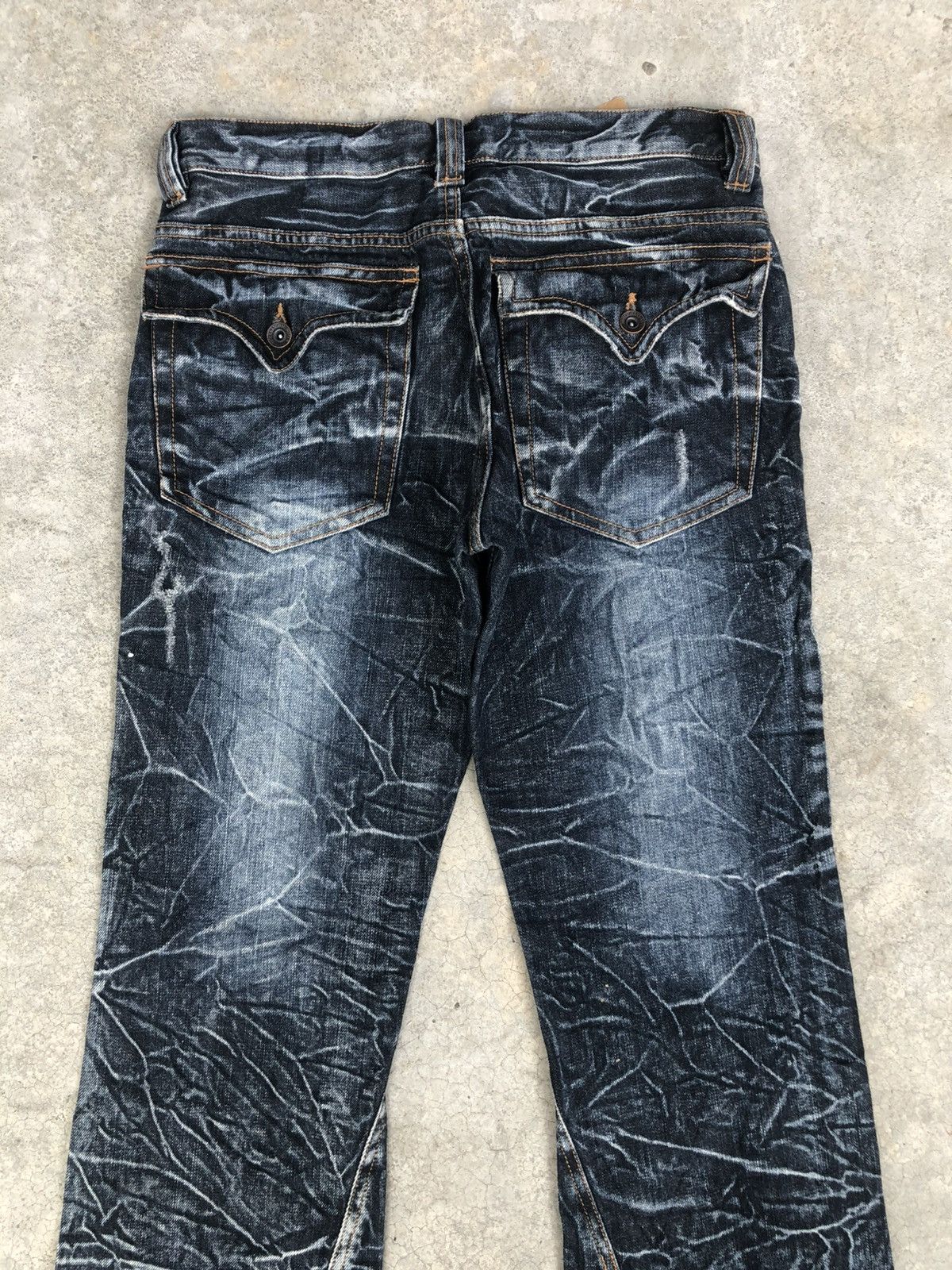 If Six Was Nine Japanese Nylaus Flared Jeans Distressed Jeans Size US 30 / EU 46 - 8 Thumbnail