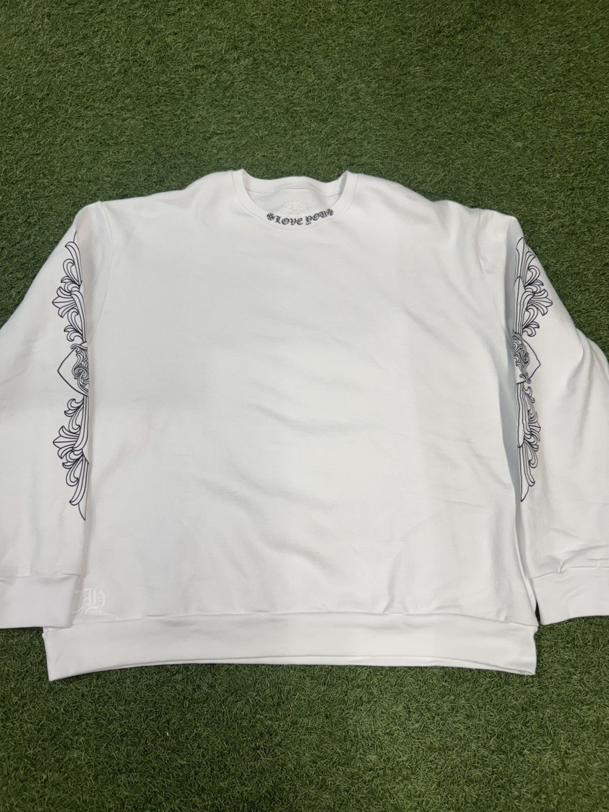Chrome Hearts Chrome Hearts Love You Crewneck Size US XL / EU 56 / 4 - 1 Thumbnail