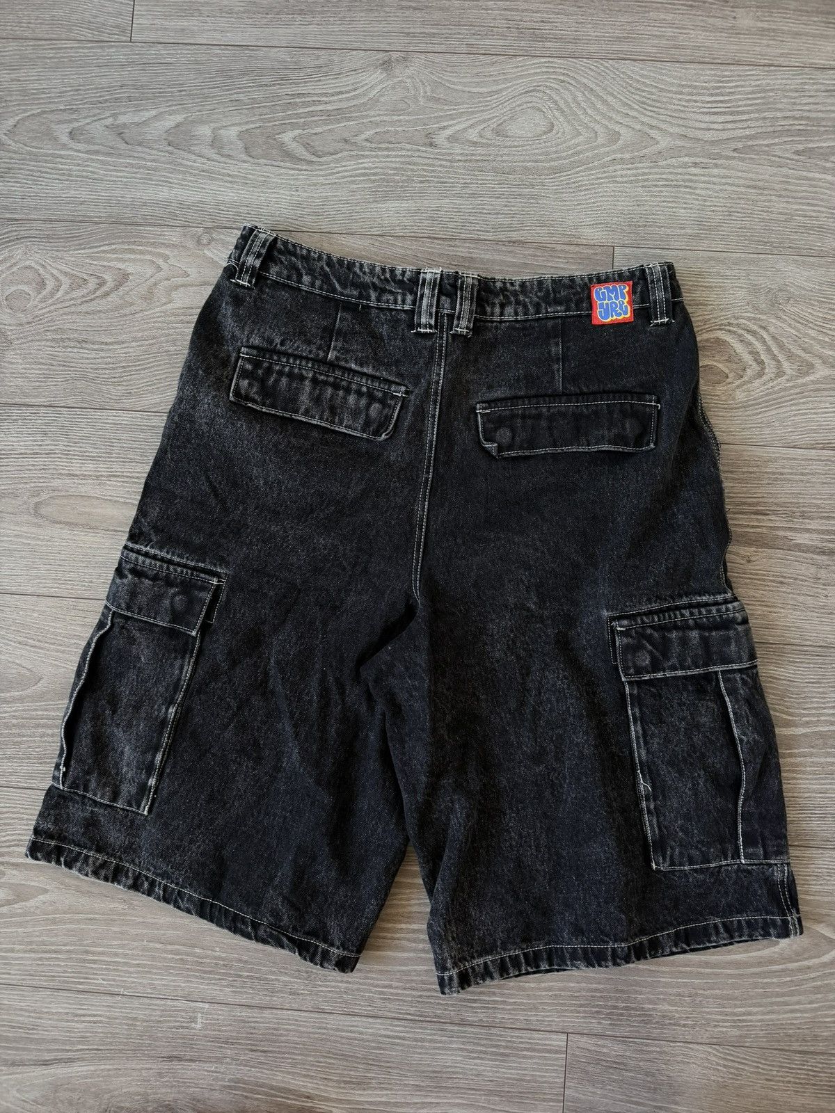 Empyre Empyre Cargo Relaxed Baggy Regular Denim Shorts Size US 32 / EU 48 - 2 Thumbnail