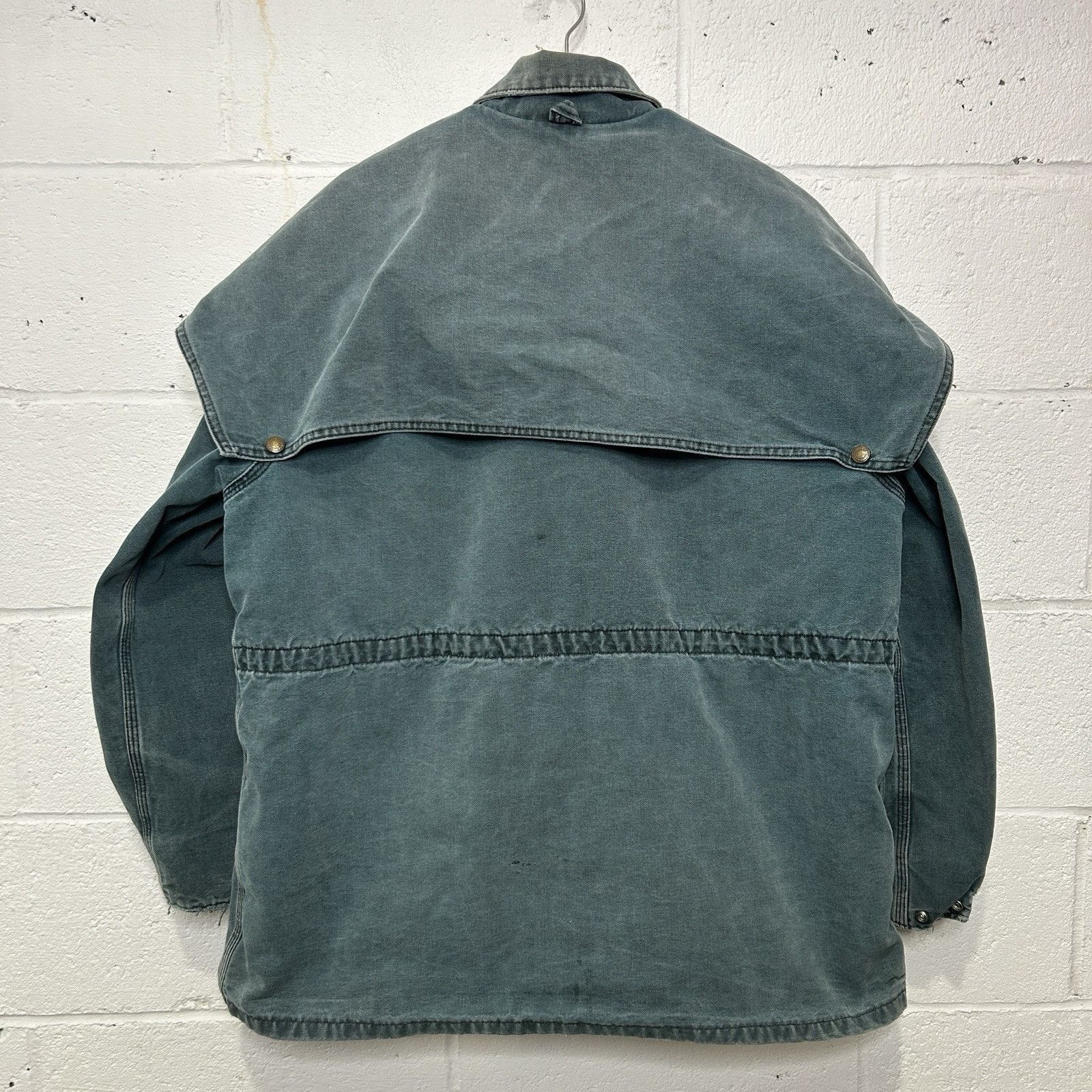 Carhartt Vintage Carhartt Duster Cape Coat Jacket “Hunter Green” Size US L / EU 52-54 / 3 - 2 Thumbnail