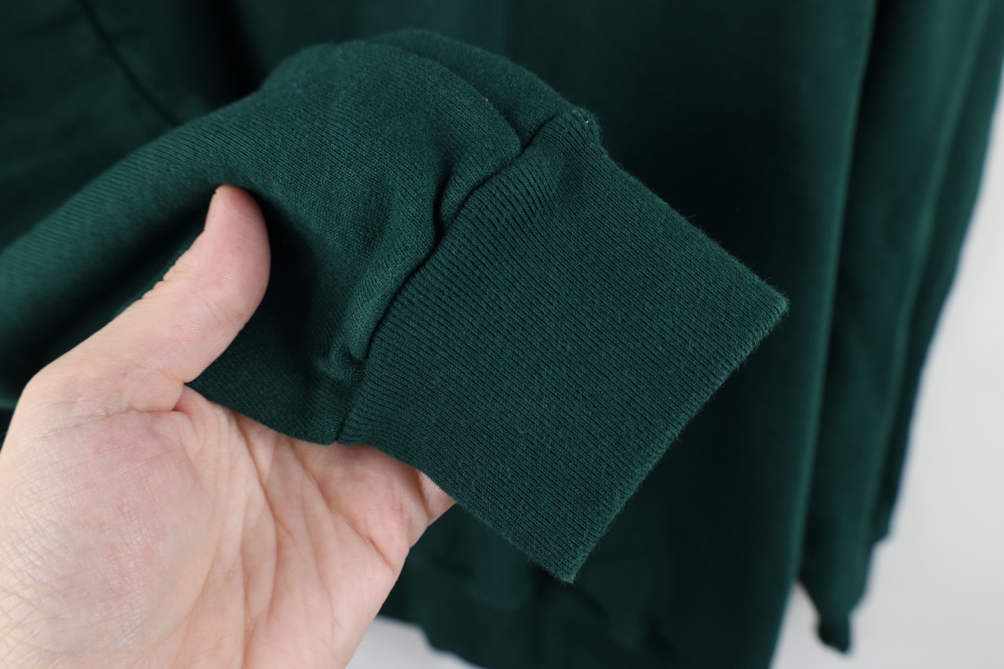 Vintage Vintage 90s Streetwear Half Zip Pullover Sweatshirt Green Size US L / EU 52-54 / 3 - 9 Thumbnail
