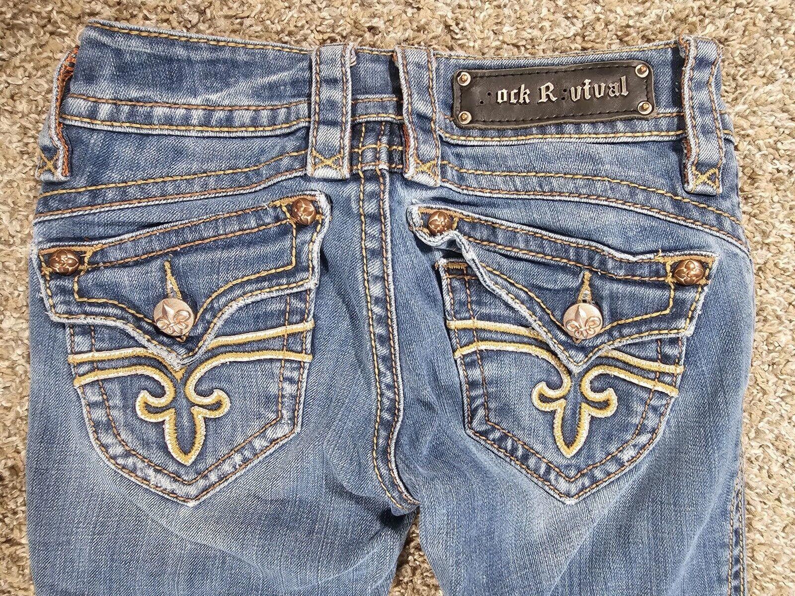 Rock Revival Buckle Rock Revival Jean "Stephanie" Boot 24x31 Distressed Size 42" / US 20 - 9 Thumbnail