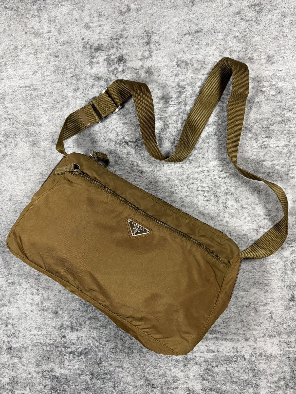 Prada Prada ‘Tobacco’ Vela Nylon Messenger Bag Size ONE SIZE - 2 Thumbnail