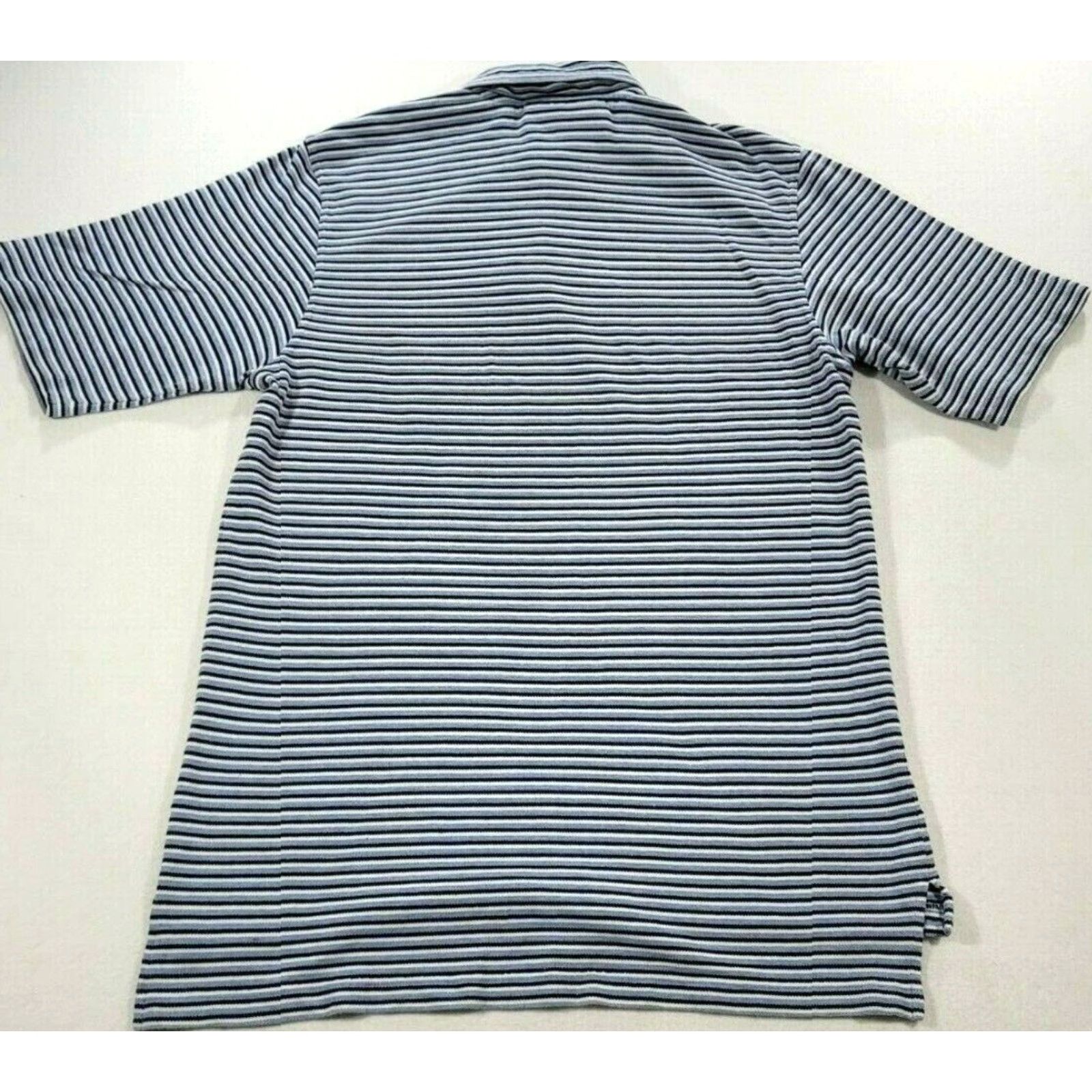 Vintage Vintage Slazenger Polo Shirt M Blue Striped Short Sleeve 100% Cotton Polo Mens Shirt Size US M / EU 48-50 / 2 - 4 Thumbnail