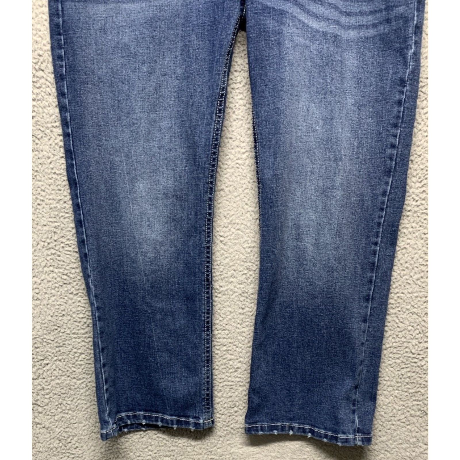 Vintage AXEL Jeans Slim Bootcut Denim Blue 40x30 Regular Slim Stretch ZIP Mid Rise Men Size US 40 / EU 56 - 3 Thumbnail