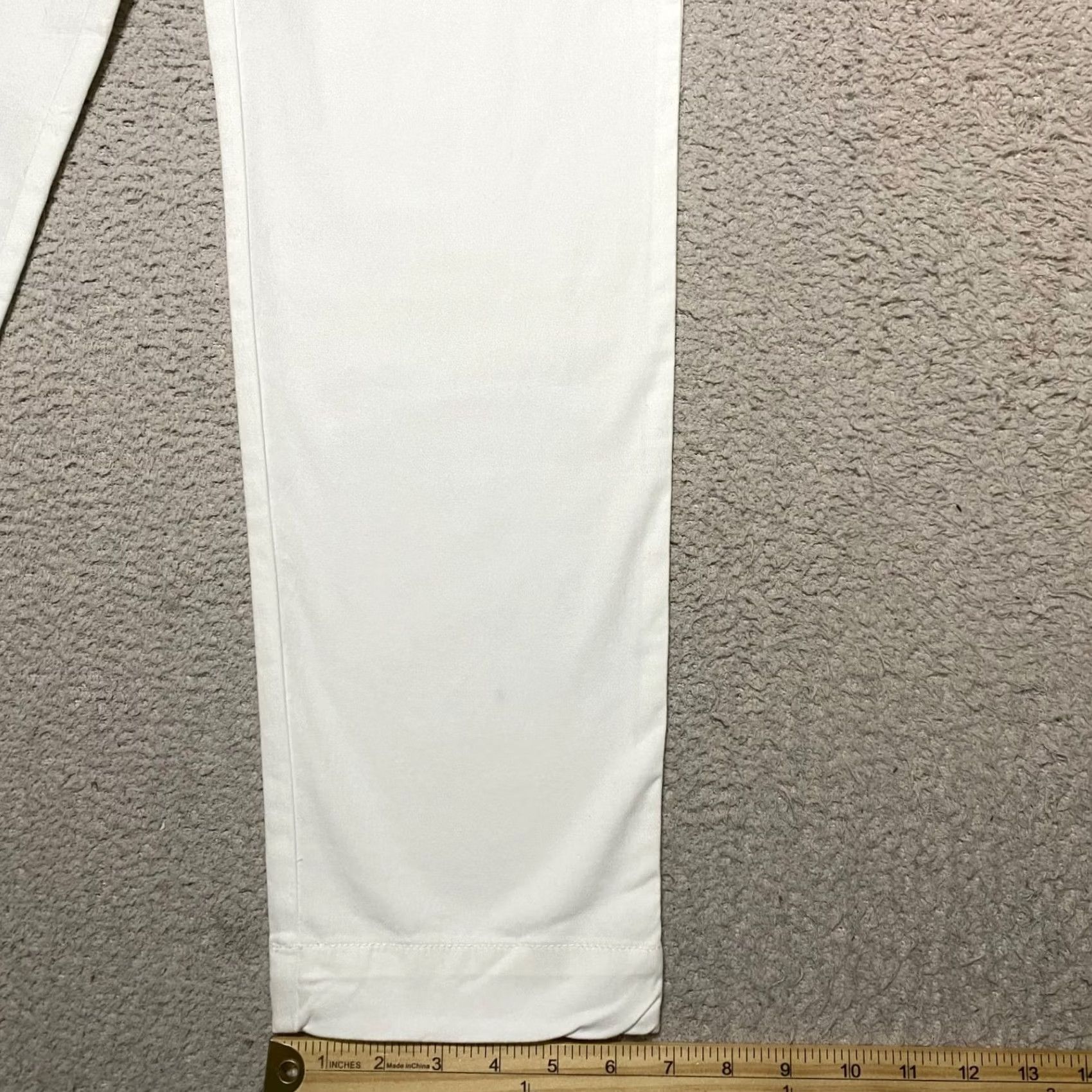 Vineyard Vines Vineyard Vines Pants Womens 4 White Straight Chino High Rise Casual Size 27" / US 4 / IT 40 - 5 Thumbnail