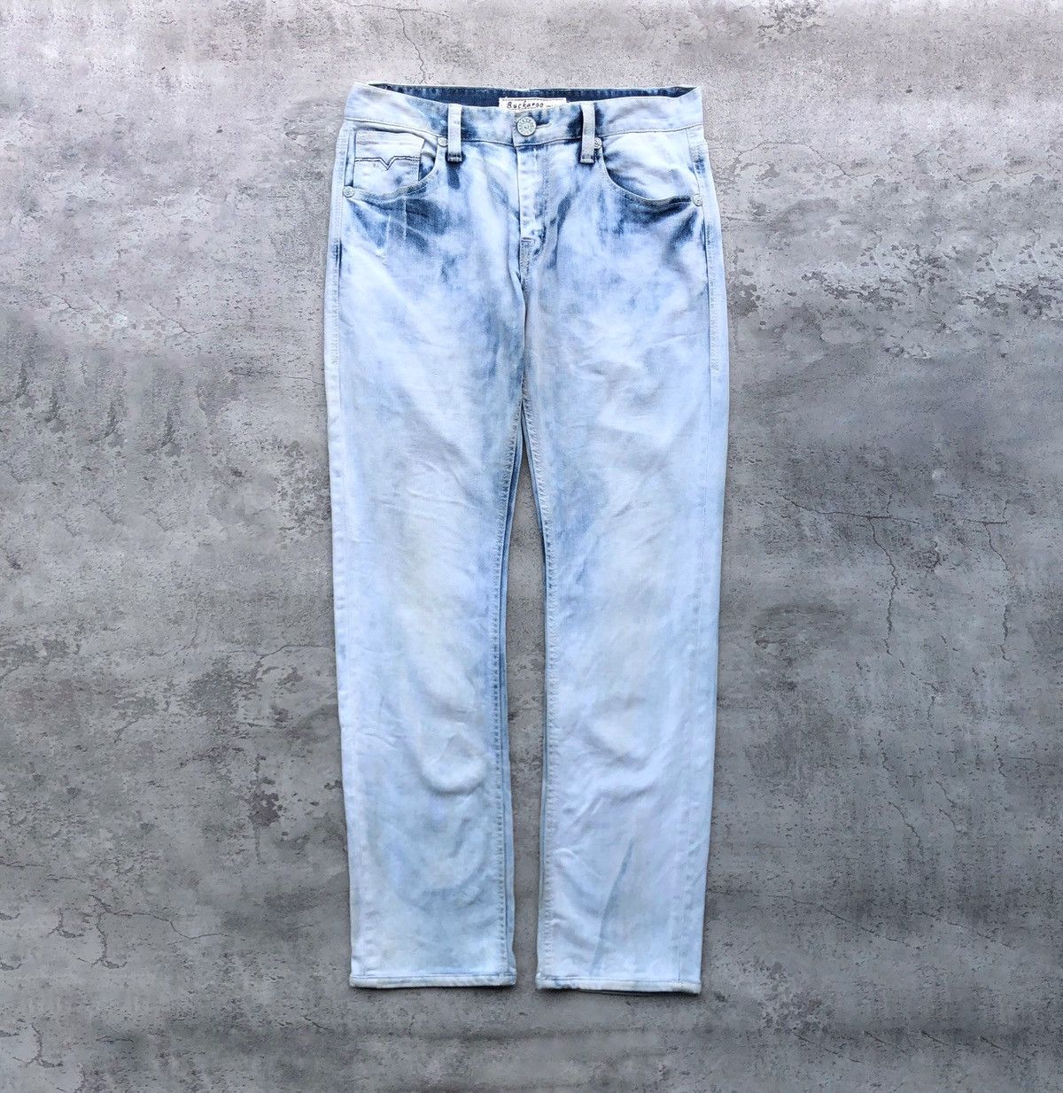 image of Distressed Denim x If Six Was Nine Bockaroo Acid Wash Denim Pants, Men's (Size 30)