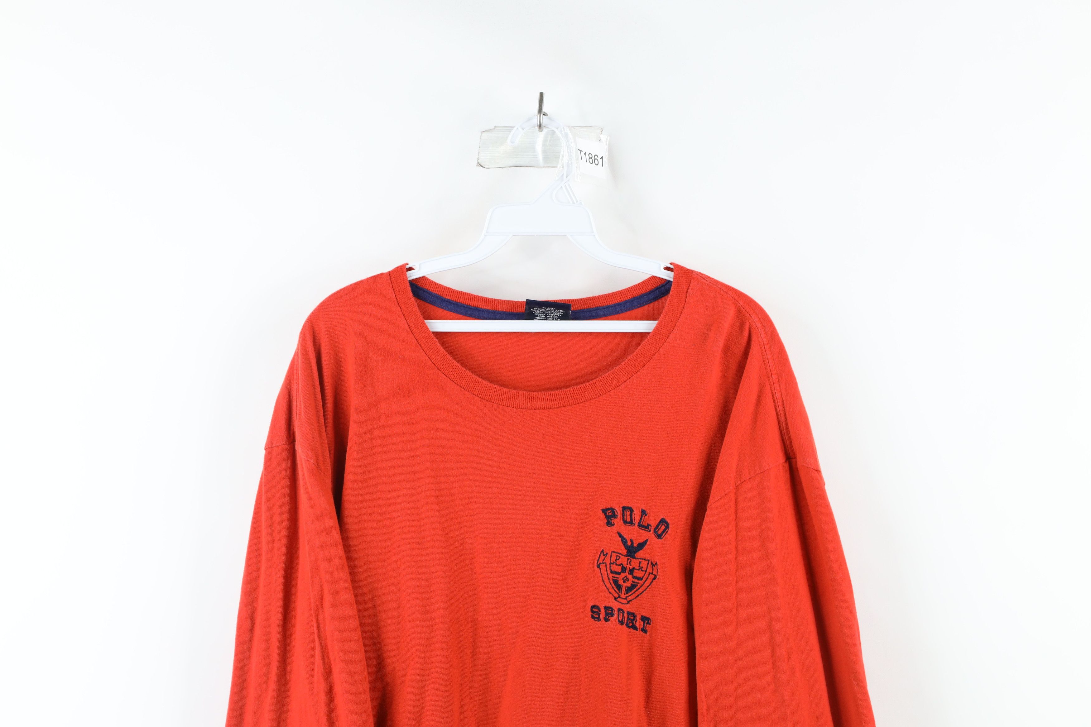 Polo Ralph Lauren Vintage 90s Polo Sport Ralph Lauren Out Long Sleeve T-Shirt Size US XL / EU 56 / 4 - 2 Thumbnail