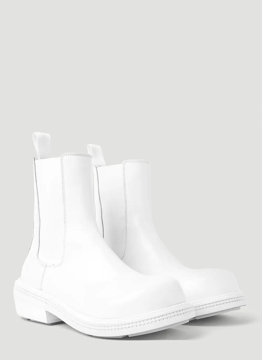 Bottega Veneta o1n1vont1225 Fireman Chelsea Ankle Boots in White Size US 9 / IT 39 - 2 Thumbnail
