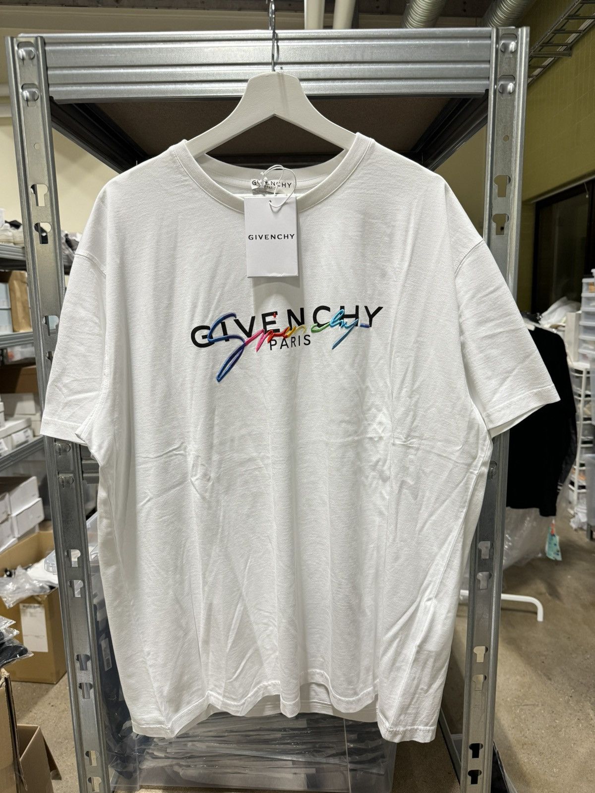 Givenchy Givenchy Signature Logo T-Shirt NEW 650$ Size US XXL / EU 58 / 5 - 1 Thumbnail
