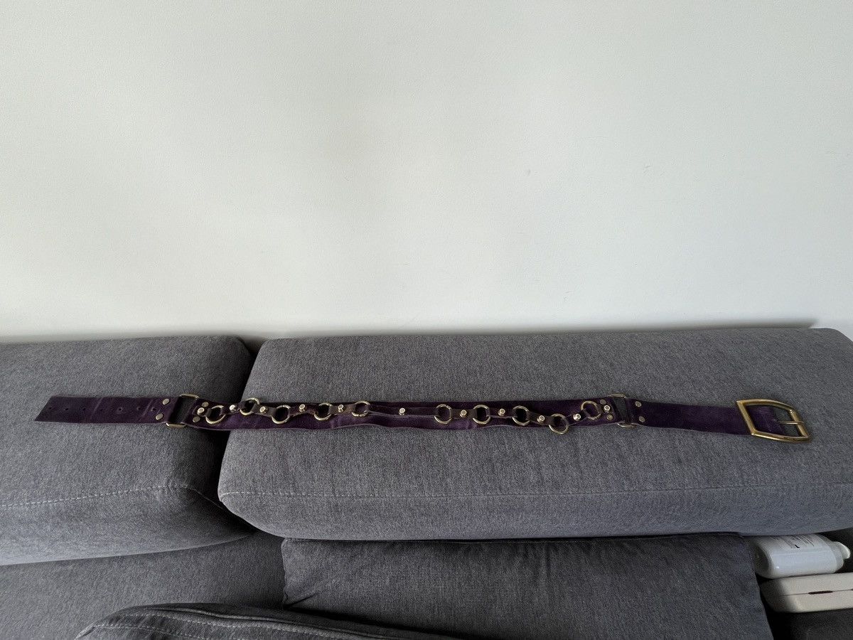 Other entra Suede Leather Avant Garde Purple Belt Size ONE SIZE - 7 Thumbnail